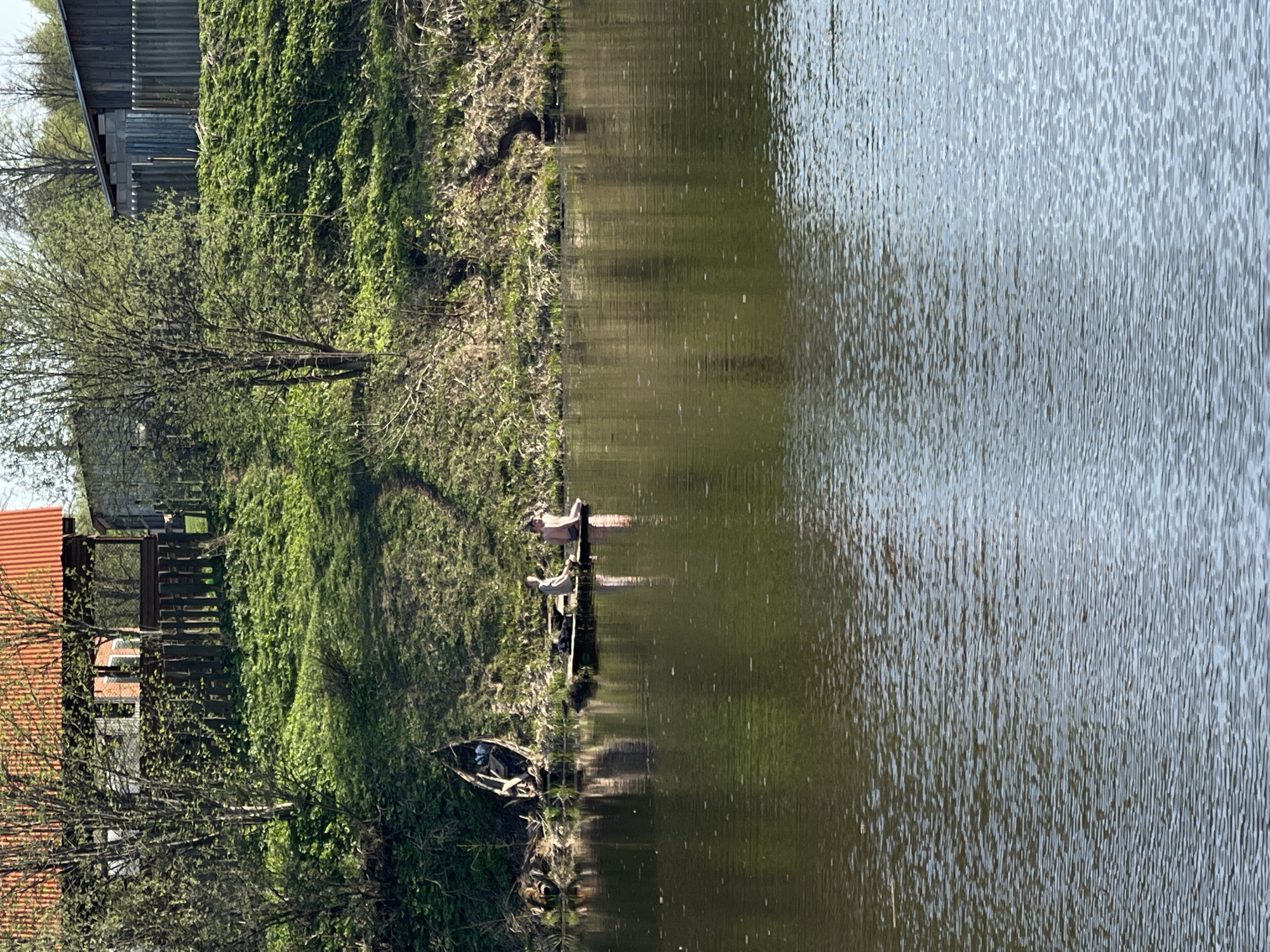 Peaceful water scene documented in Zhigalki, Russia