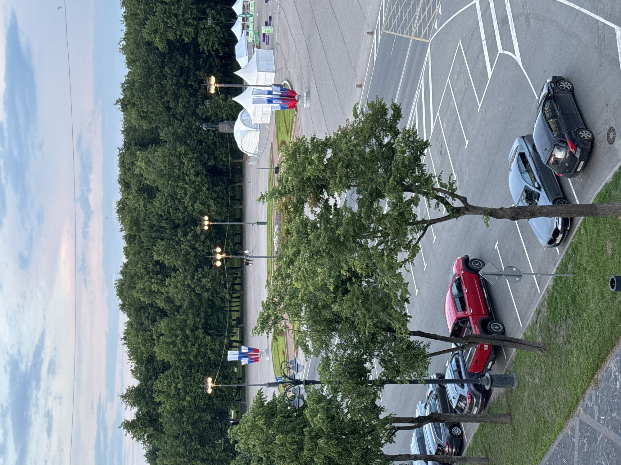 Evening scenes documented across Veliky Novgorod, Russia