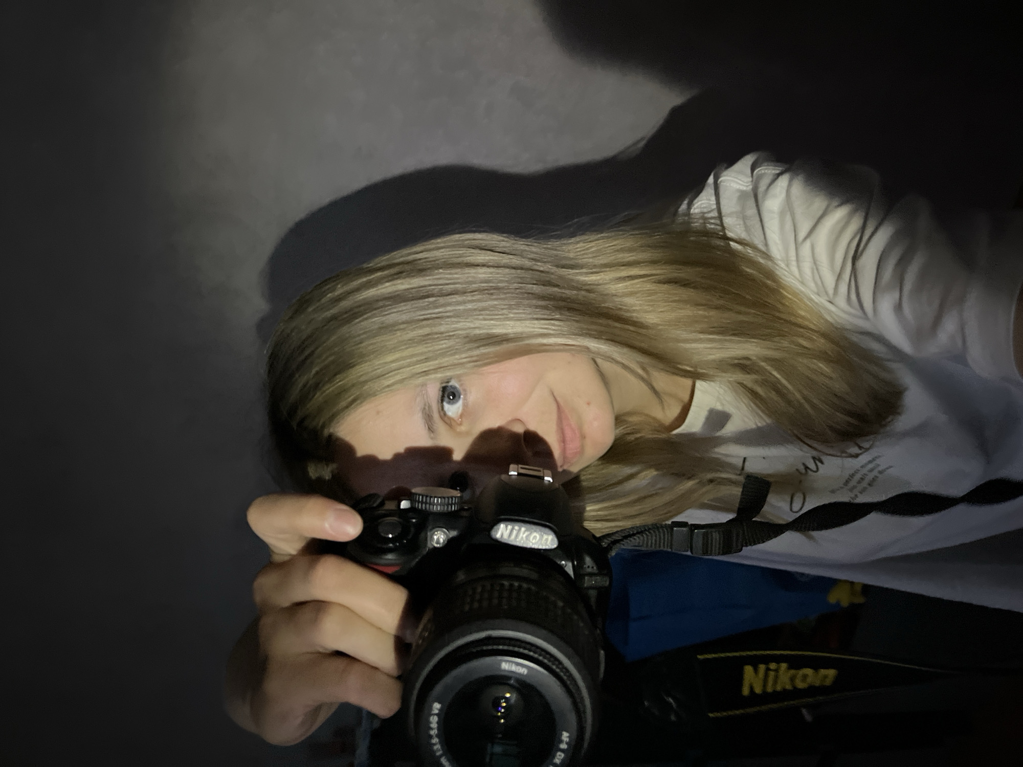 Photographer and cat documented in separate Chaikovsky scenes