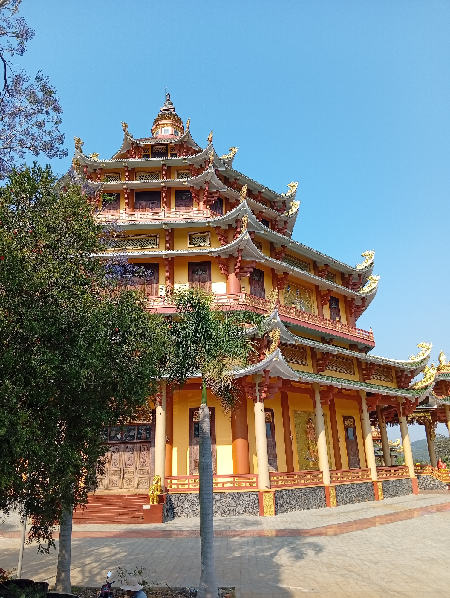 Buddhist temple visit documented in Phú An, Vietnam