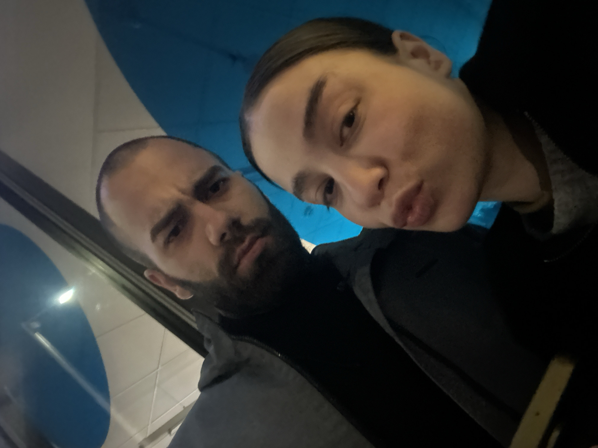 Evening street life and digital activities in Sofia