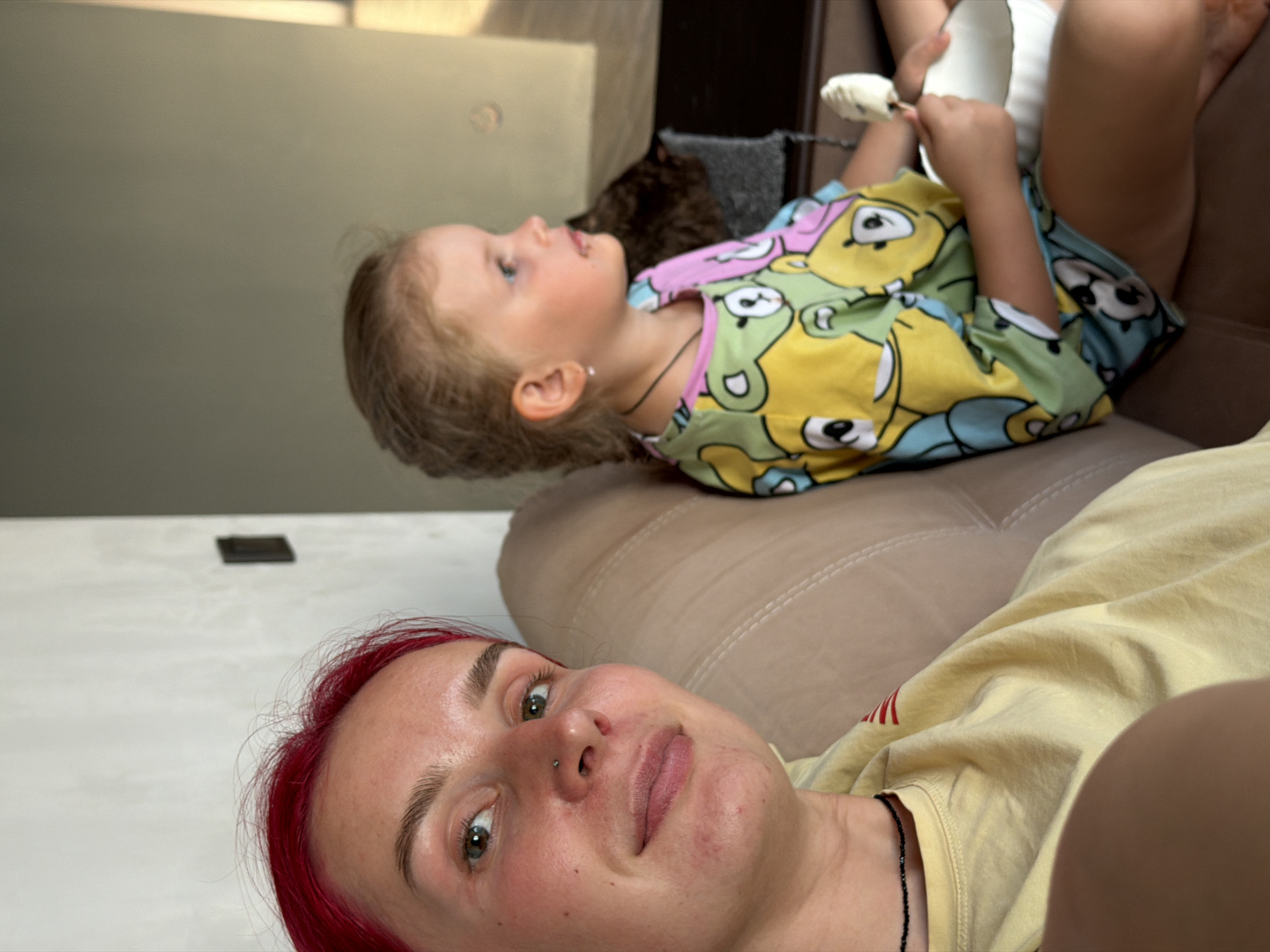 Sick day at home in Chaikovsky: thermometers, ice cream, and couch time