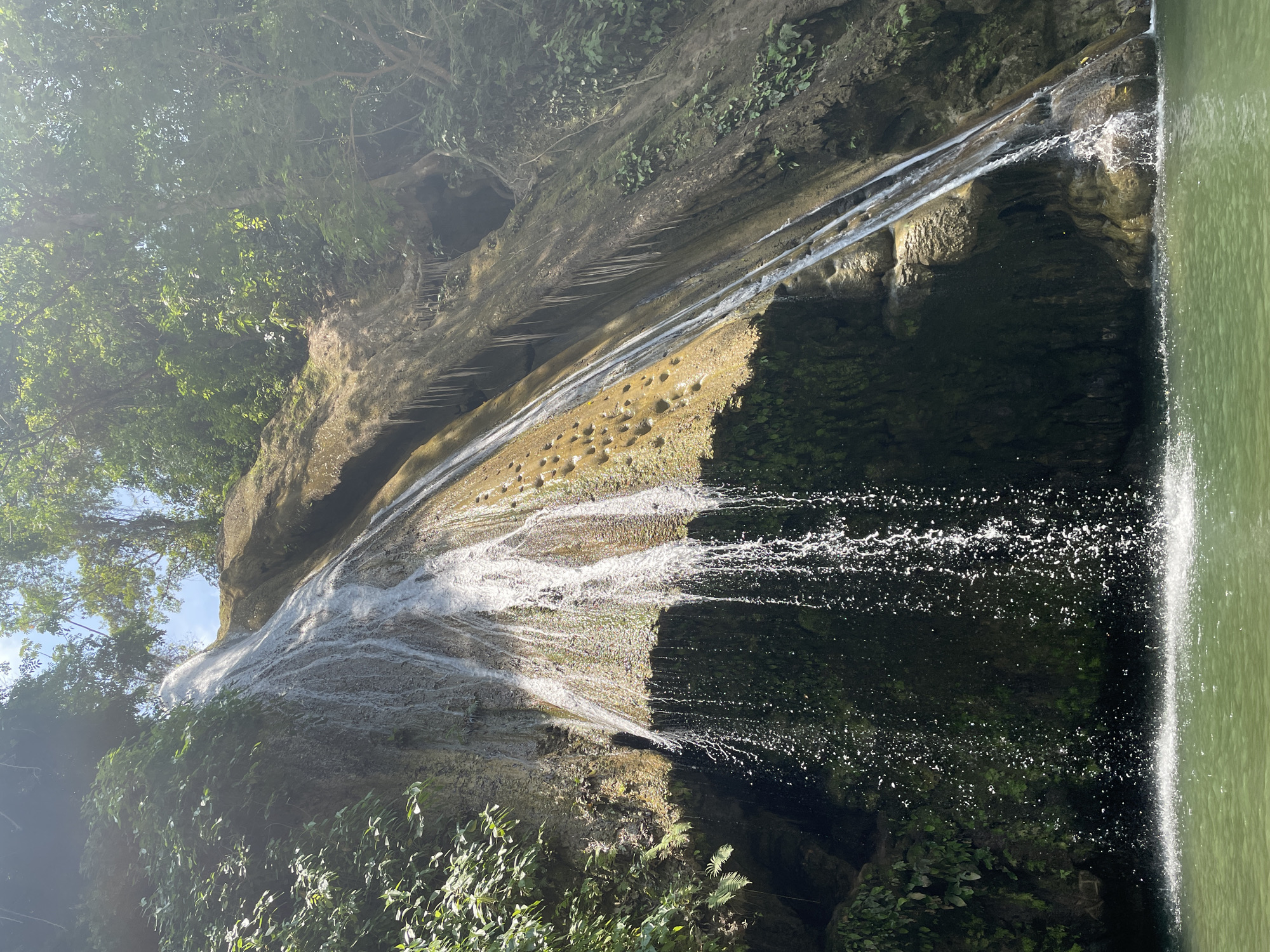 Waterfall documented in natural setting near Guanta, Venezuela