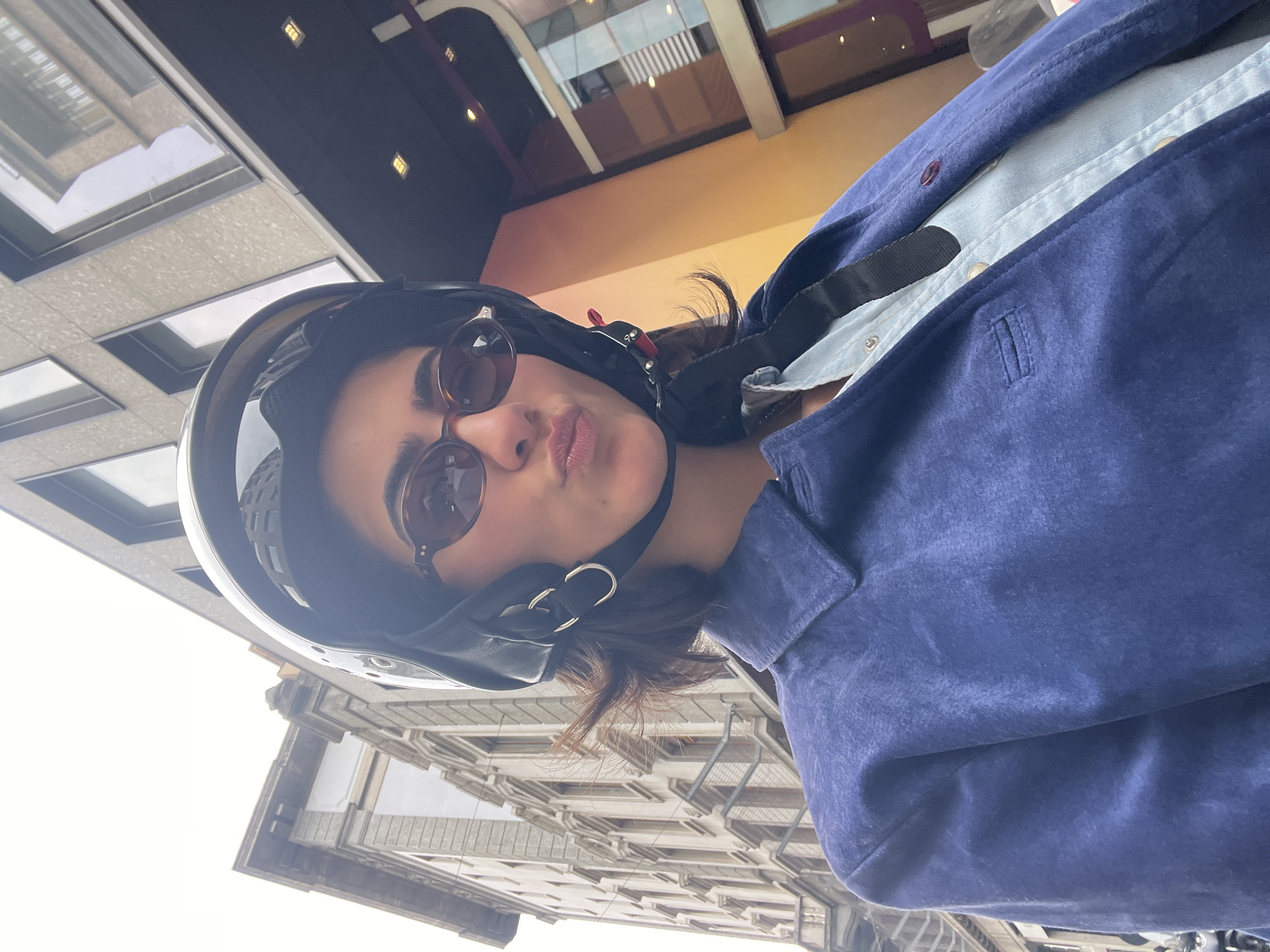 Young woman's casual moments documented across Milan streets
