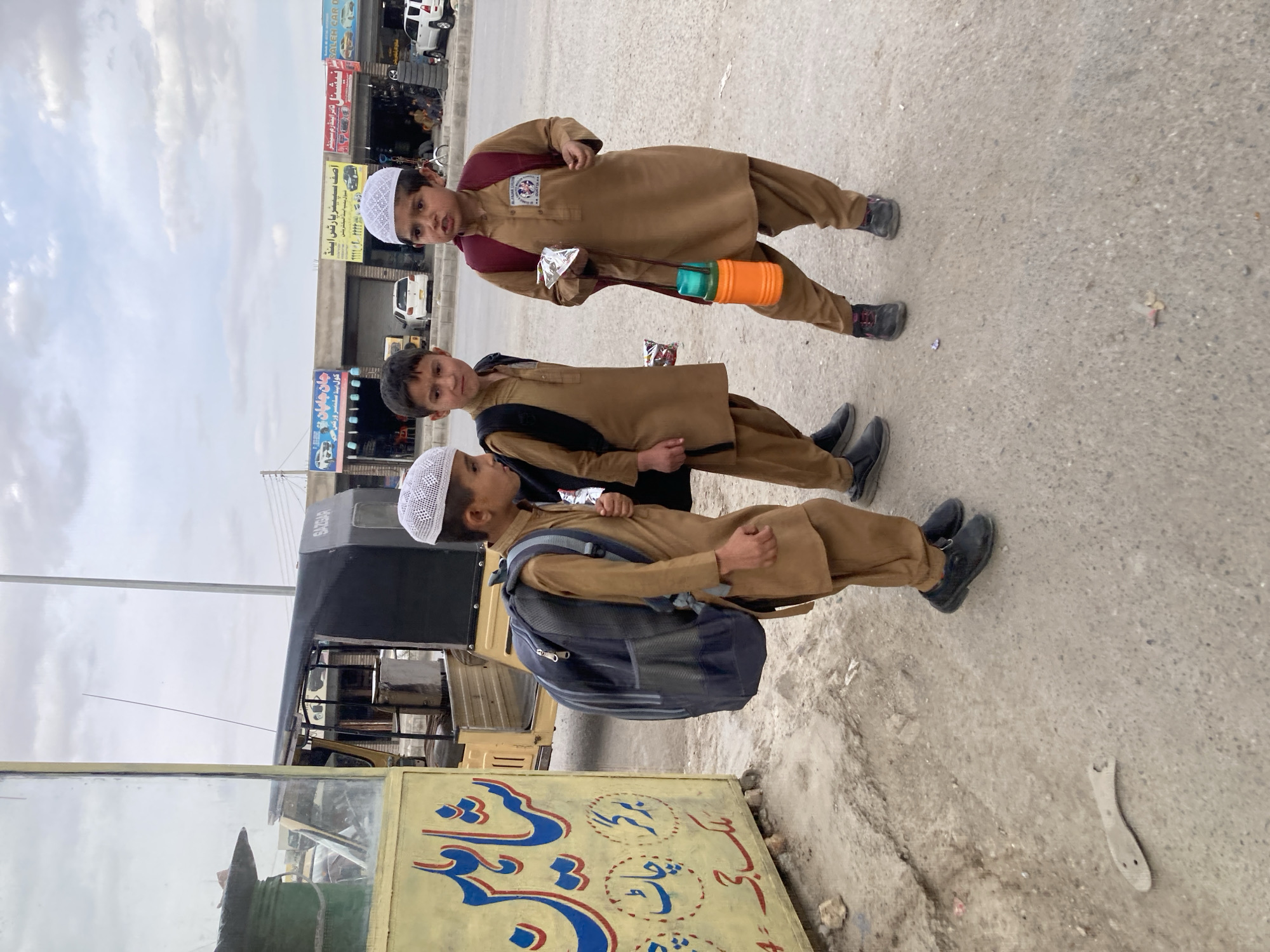 Three uniformed students spotted on Quetta street