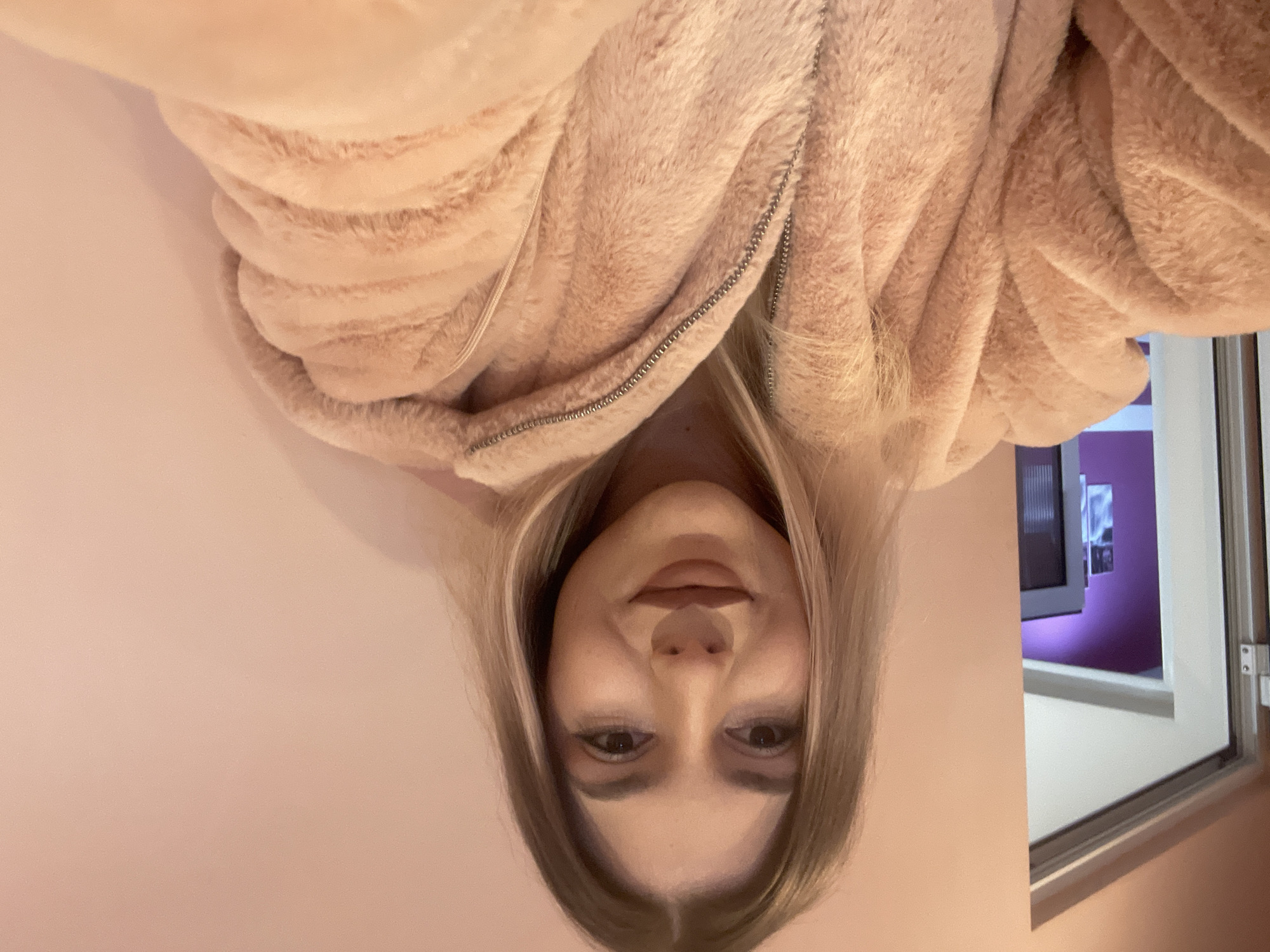 Woman spotted upside-down in Burgas, Bulgaria
