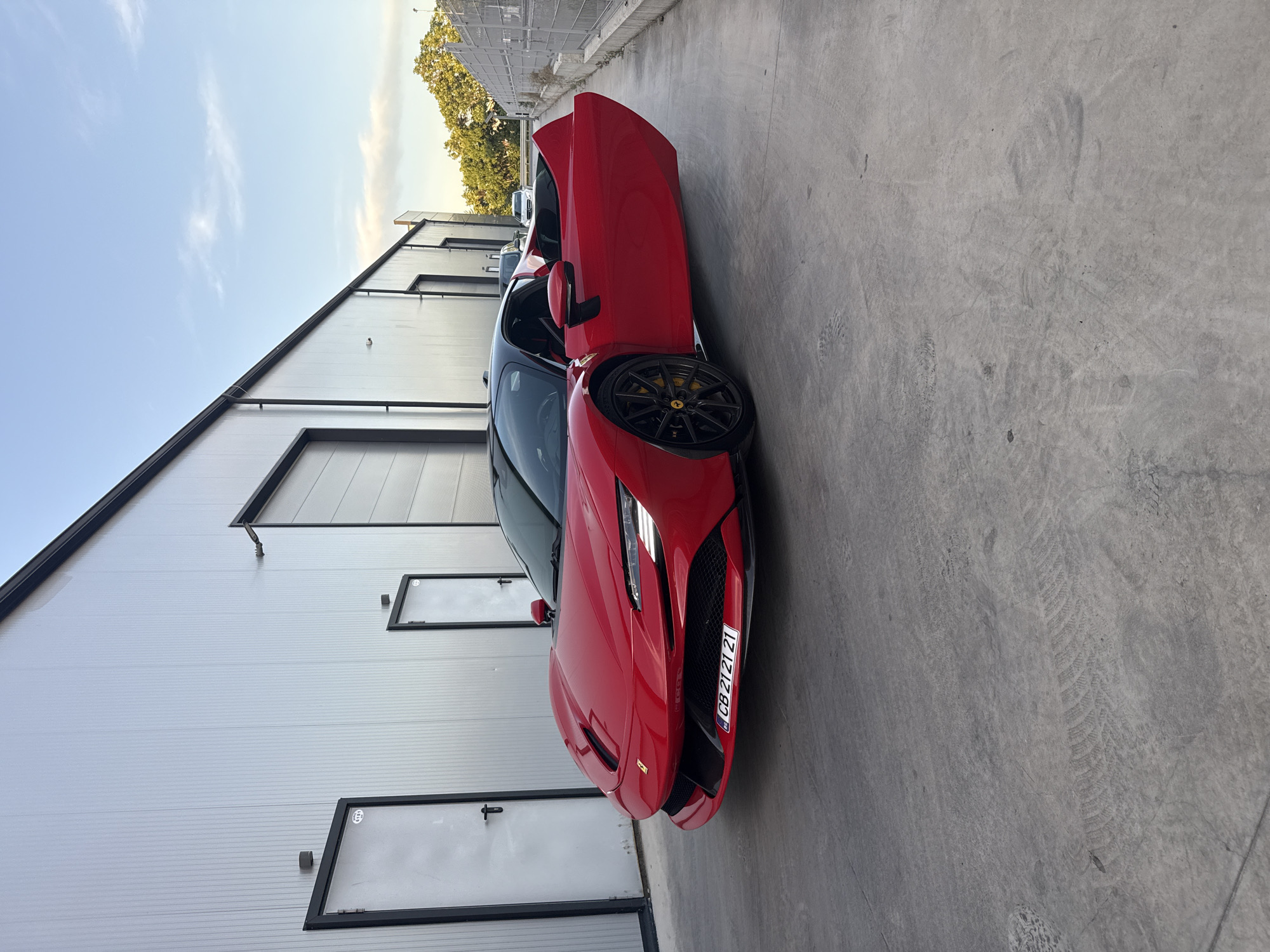 Luxury cars Ferrari and Lamborghini delivered via trailer in Plovdiv