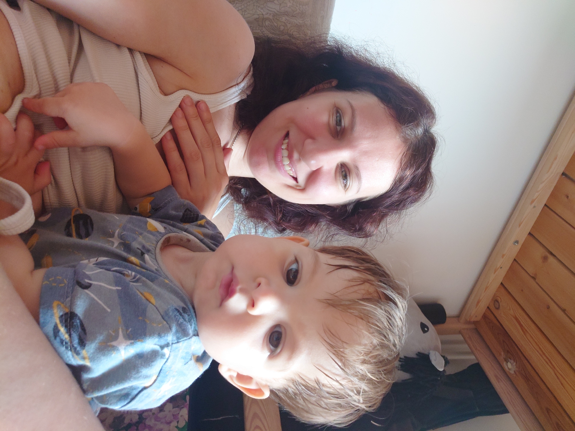 Quiet home moments with a baby in Moscow