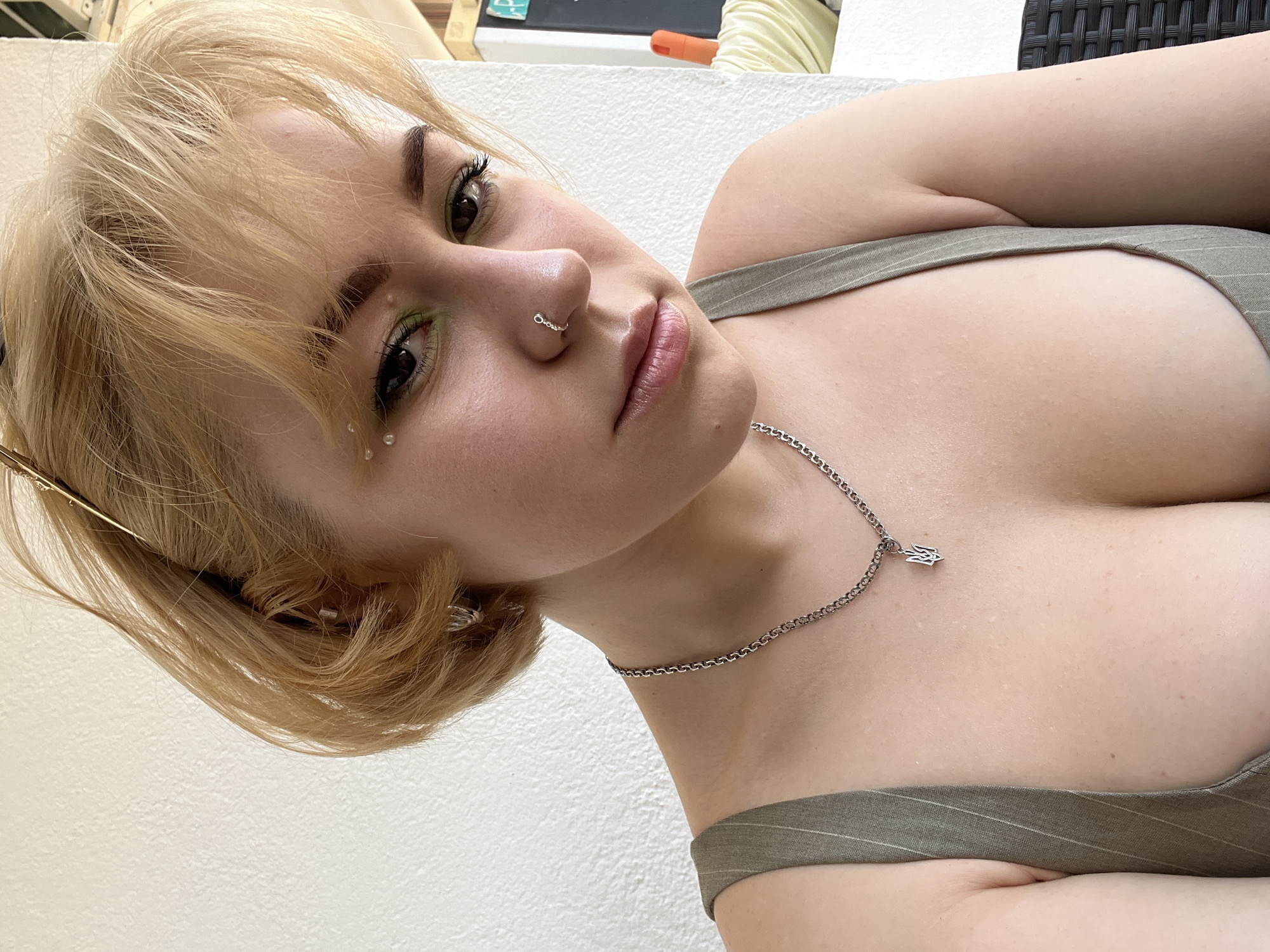 Portrait of blonde woman photographed in Budva, Montenegro