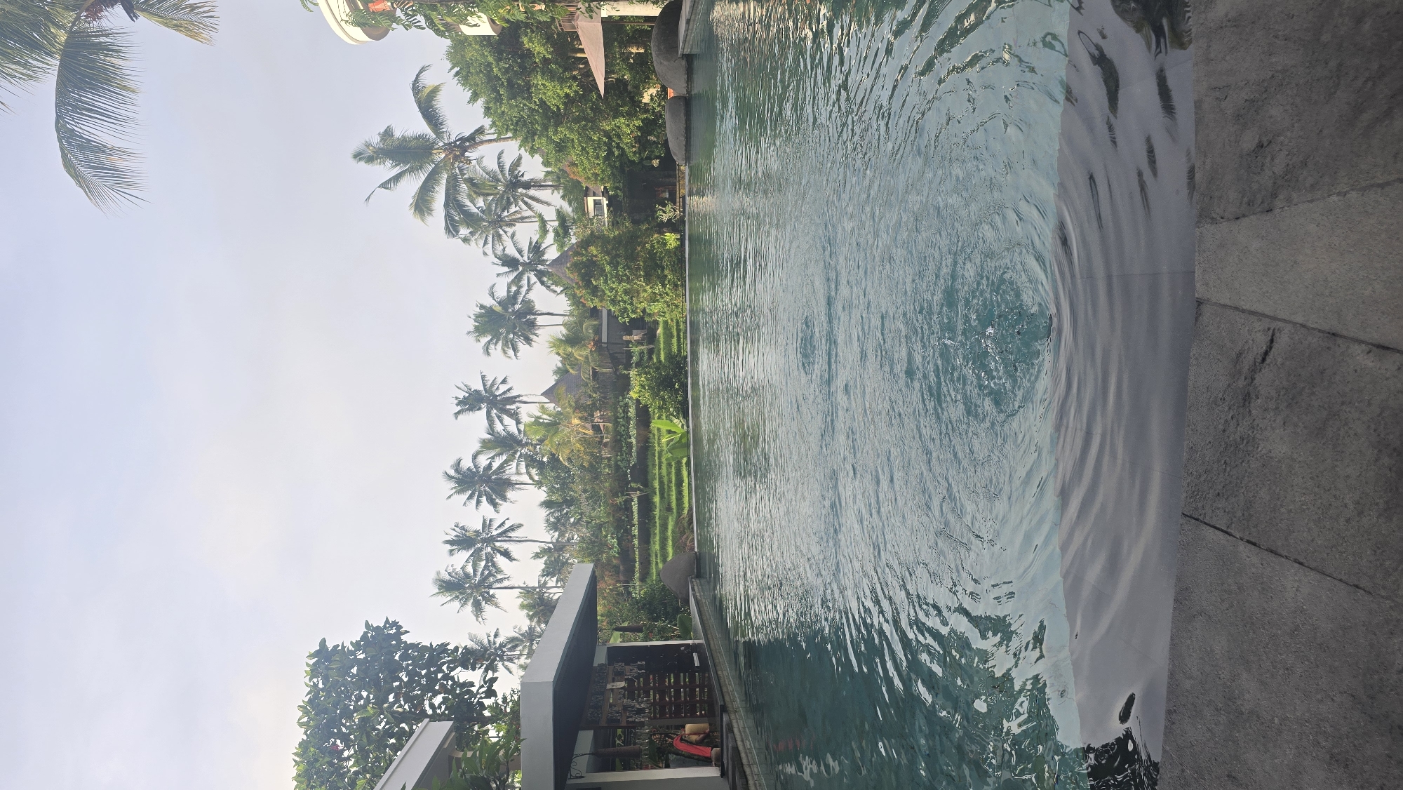 Evening resort documentation captured across Ubud District property