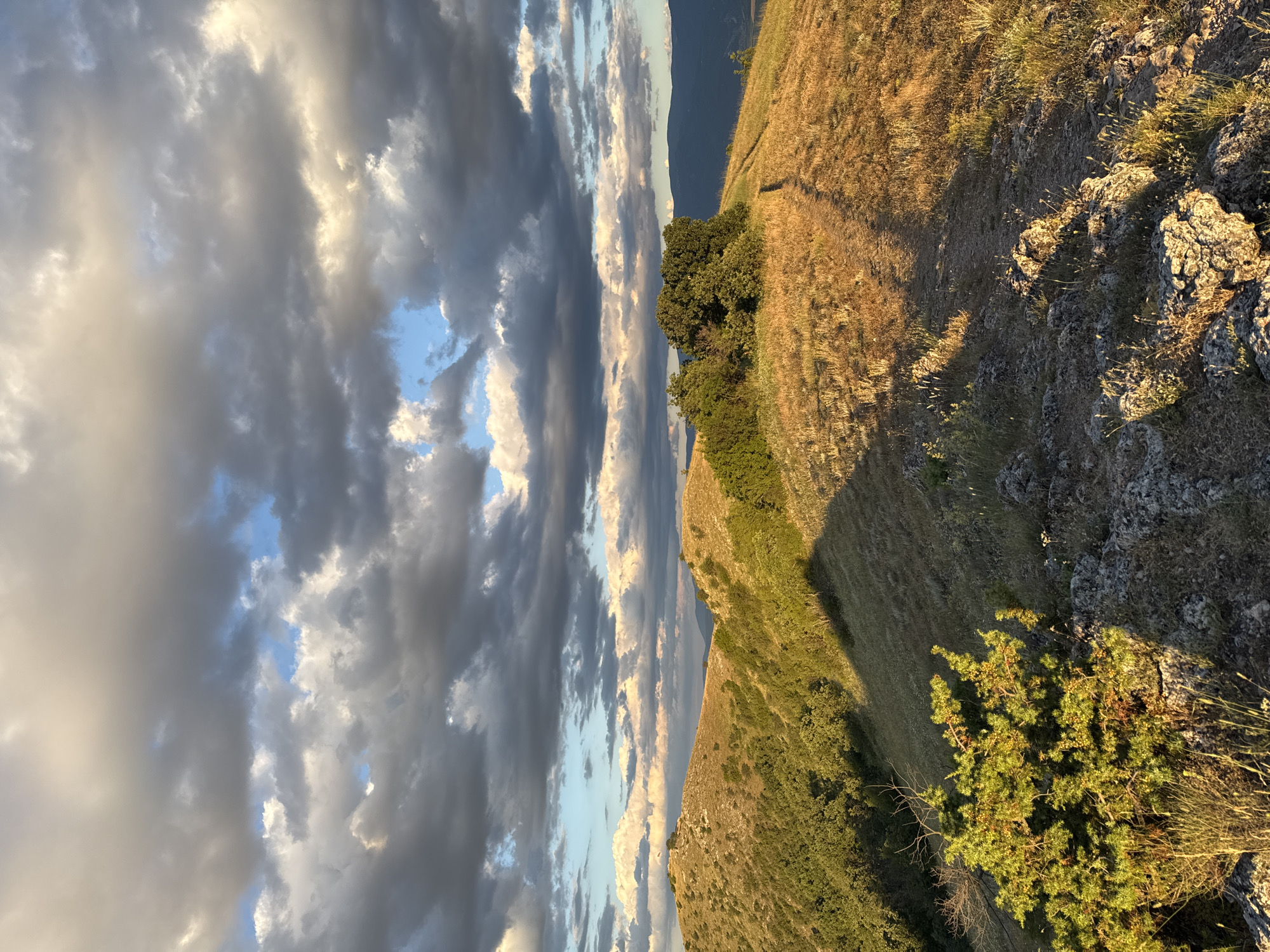 Sunset views from Ognianovo hills with dramatic lighting