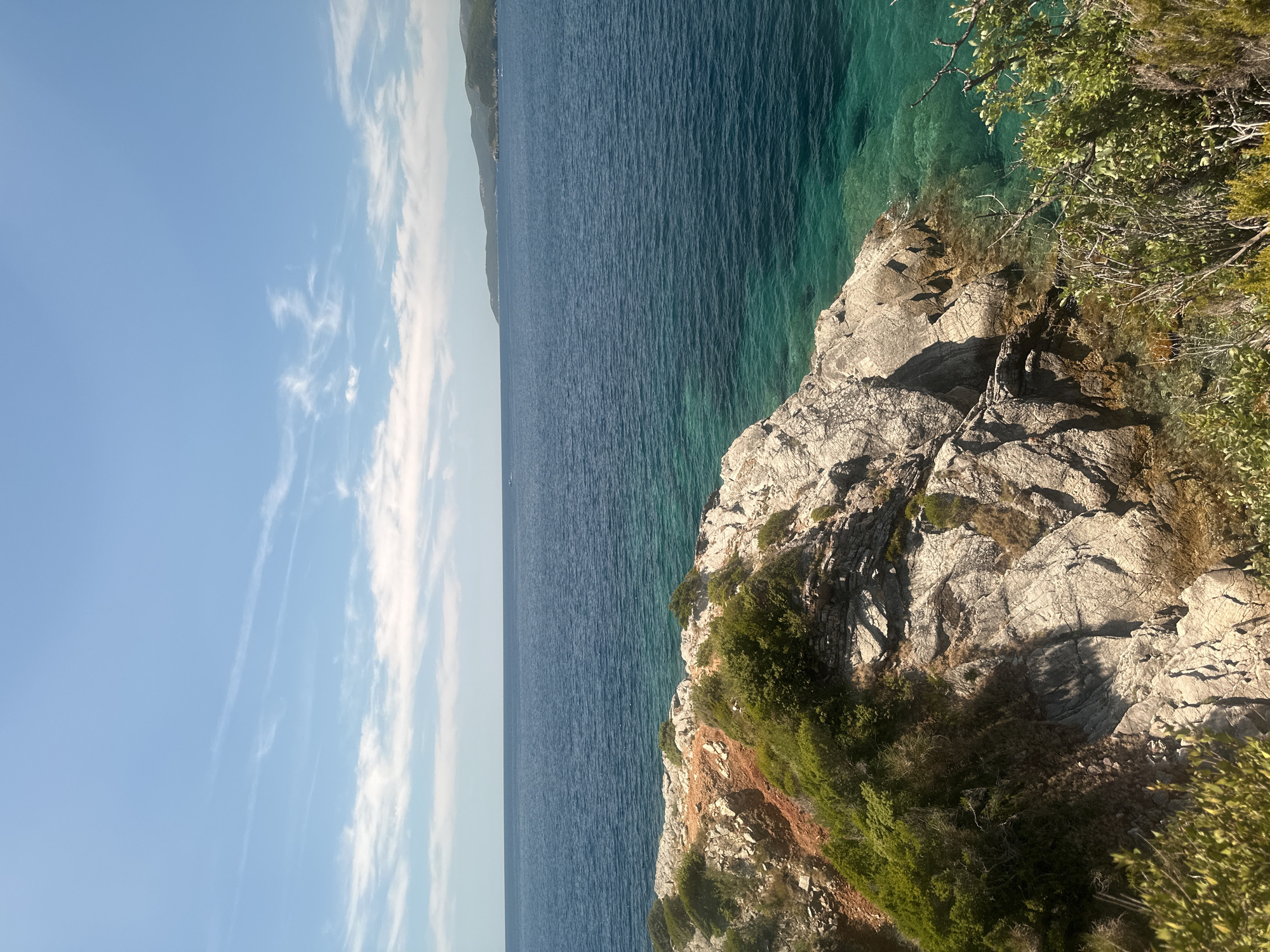Sunny afternoon on the Sveti Stefan coastline, Montenegro