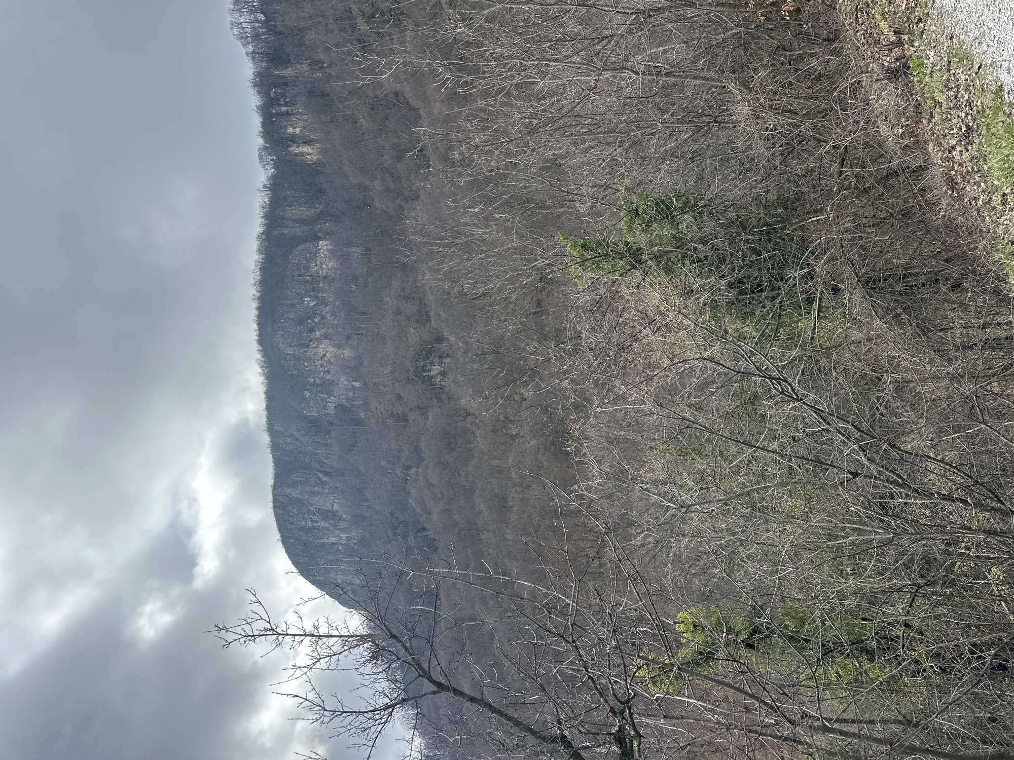 Mountain landscape captured in Yablanitsa, Bulgaria under overcast skies