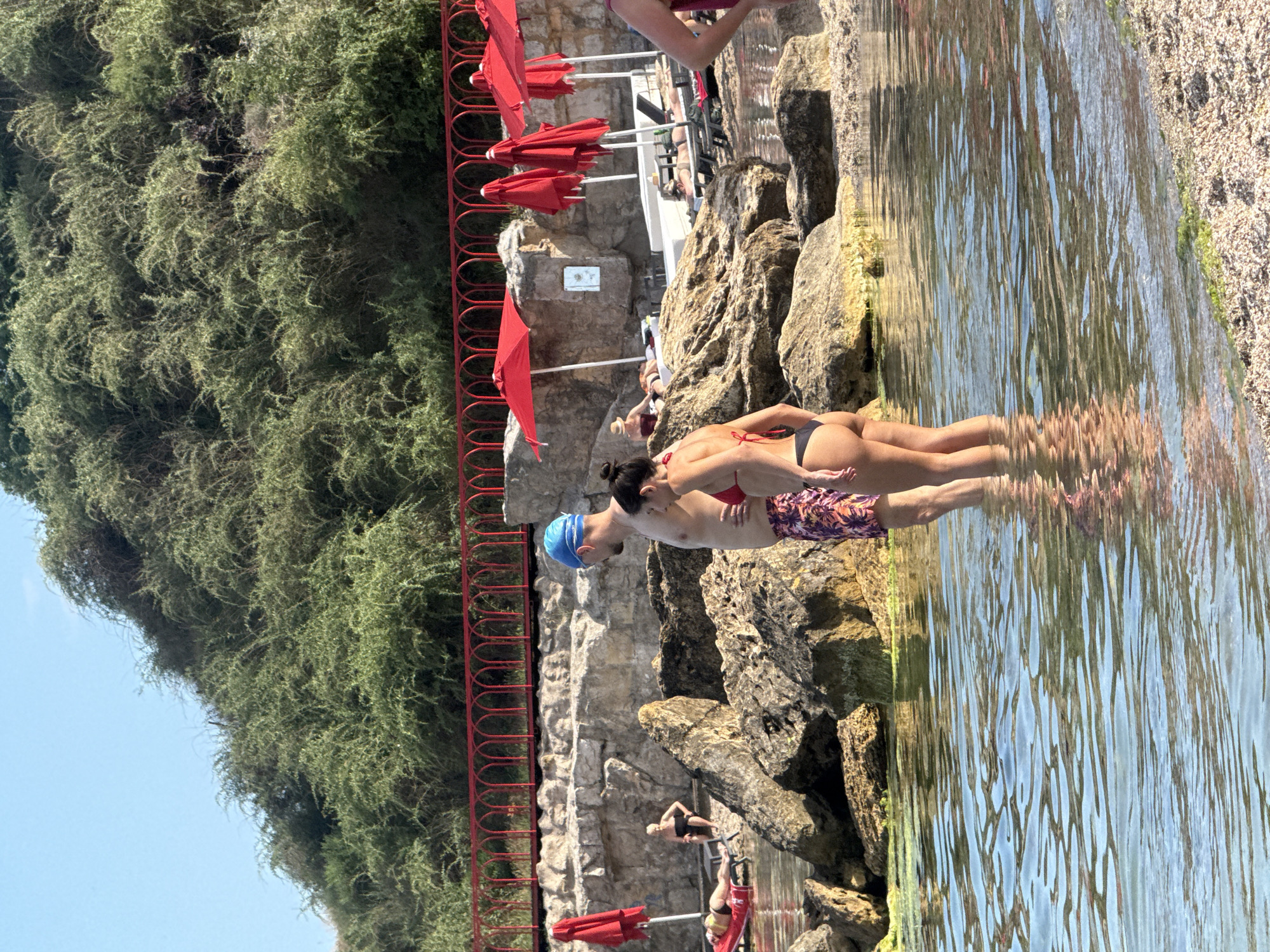 Summer afternoon on a Black Sea beach in Odesa
