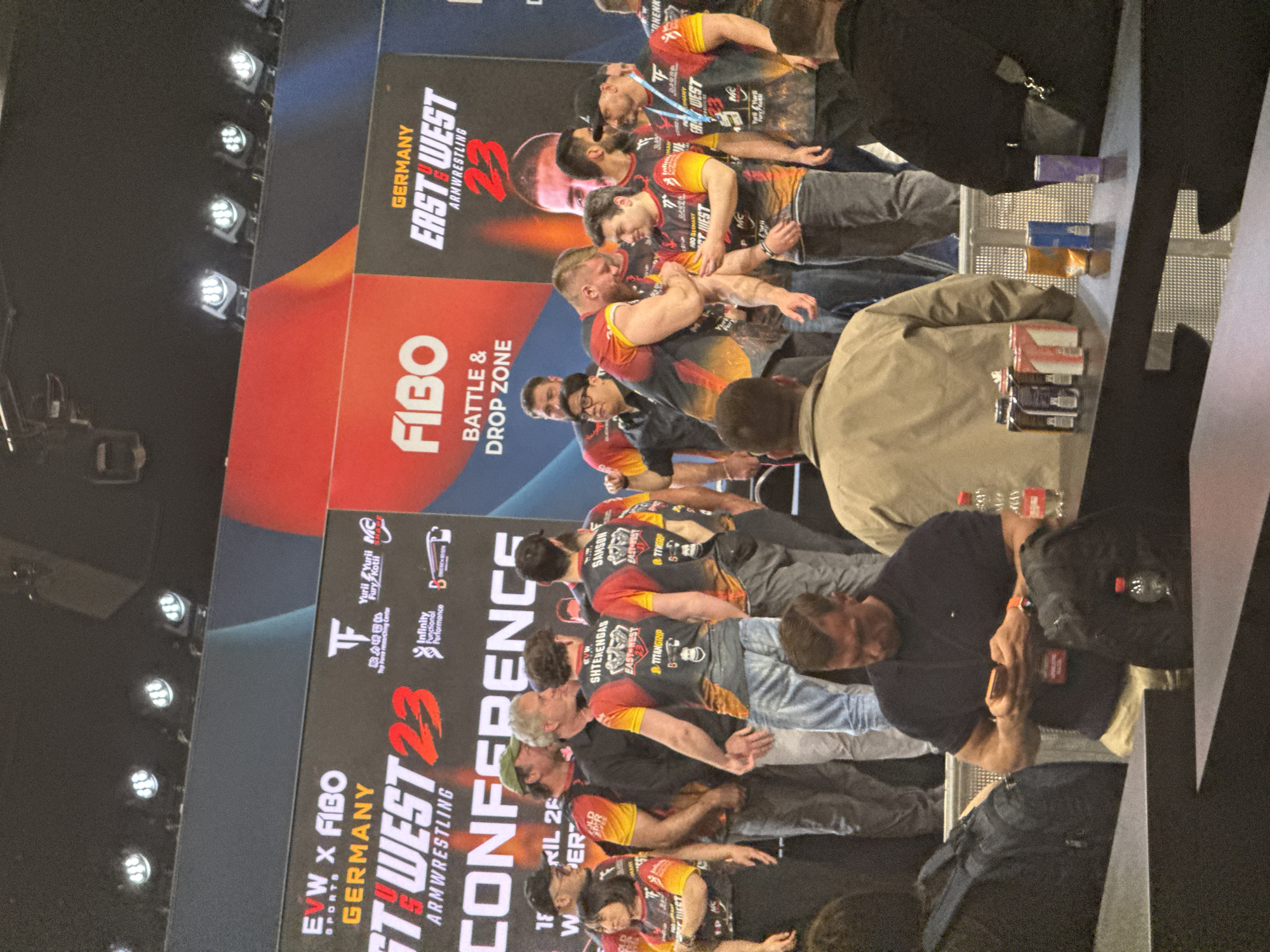 Armwrestling conference draws crowds to Cologne automotive exhibition