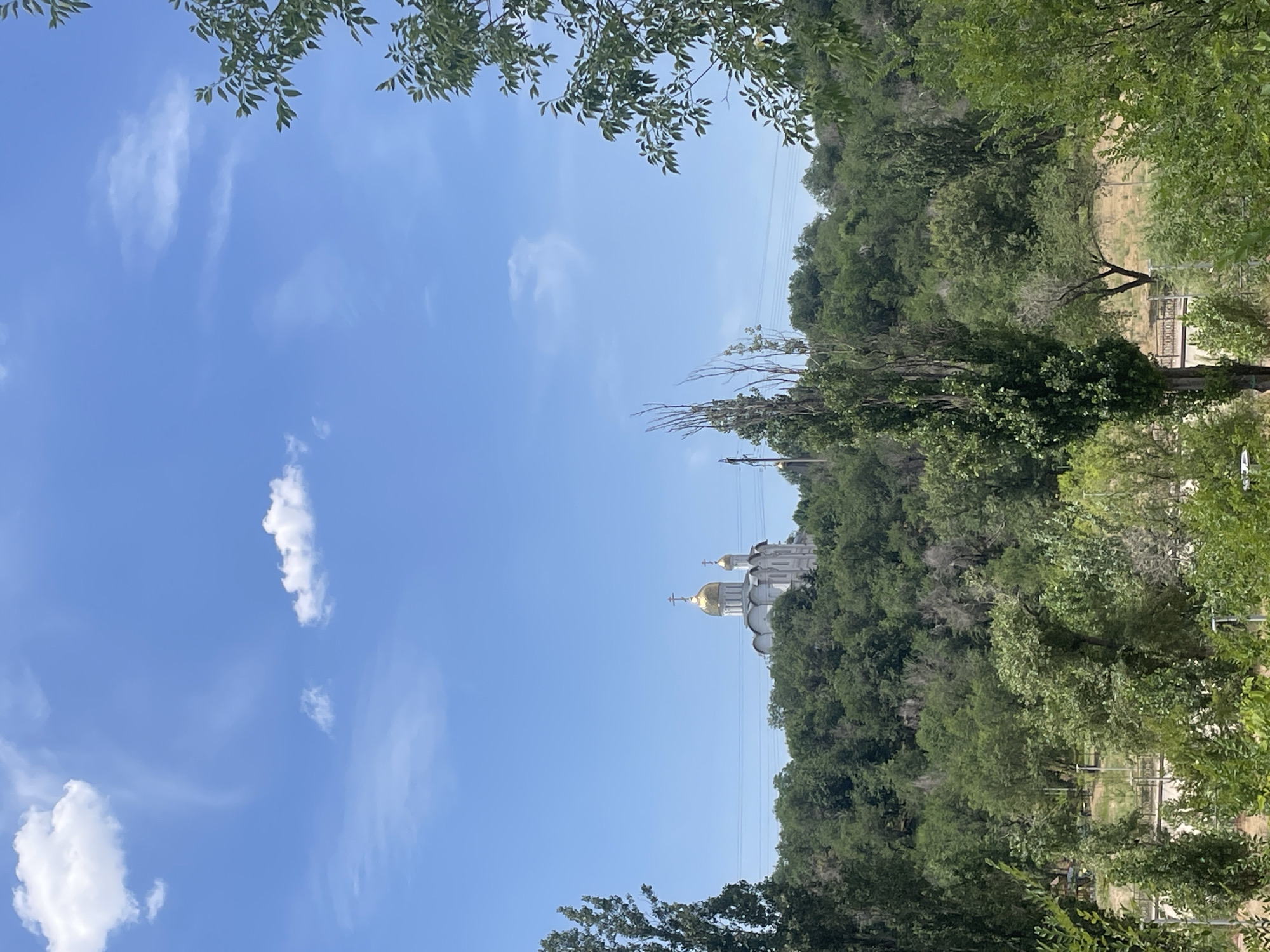 Morning stroll along Almaty's canal park and hillside paths