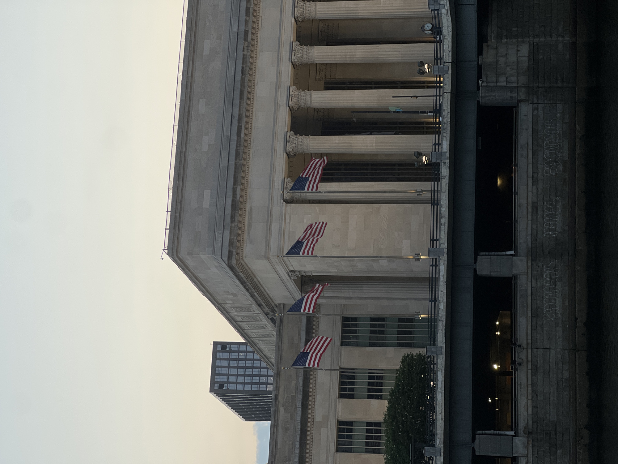 Evening scenes along Philadelphia's Schuylkill River waterfront