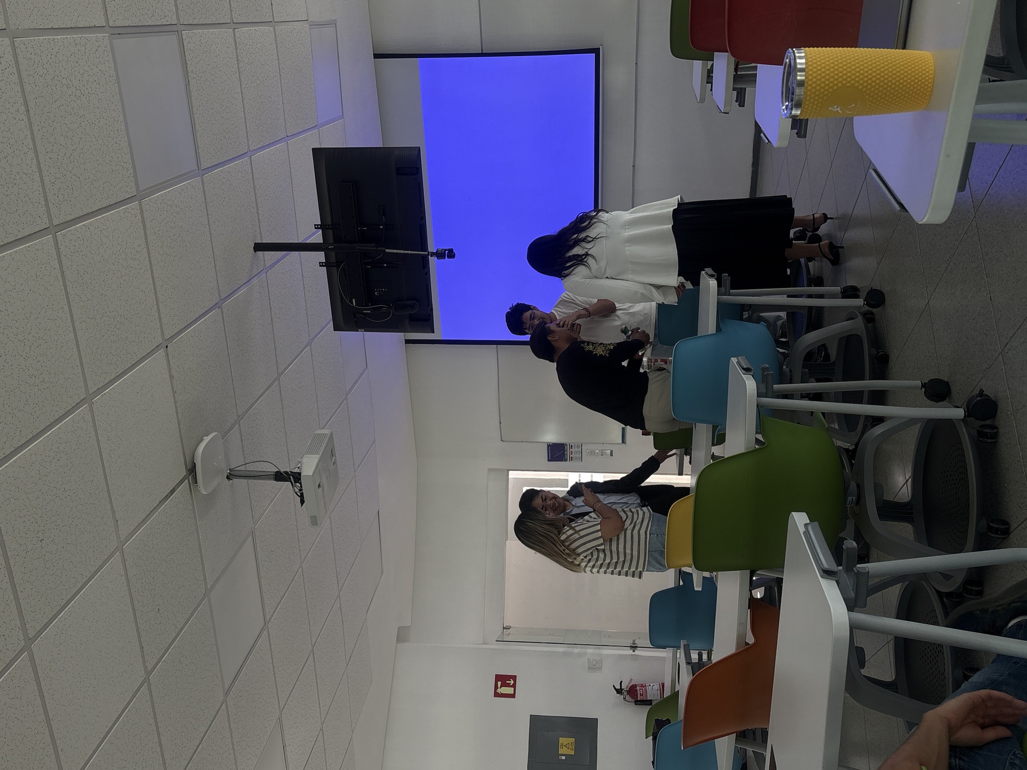 Classroom gathering with alcohol display observed in Puebla, Mexico