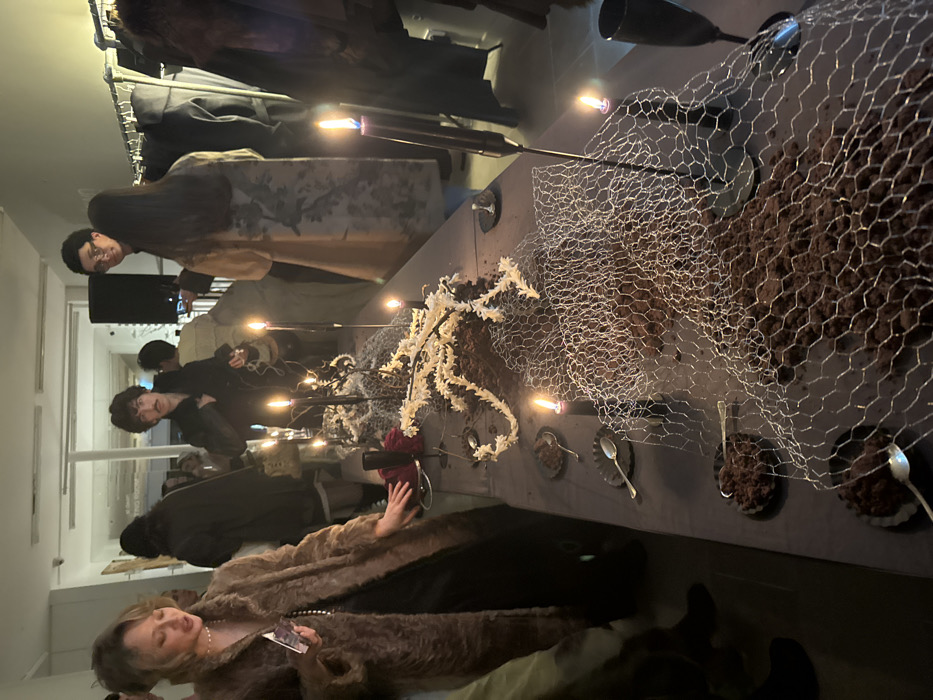 Evening gallery event held at Yaspis Atelier in Paris
