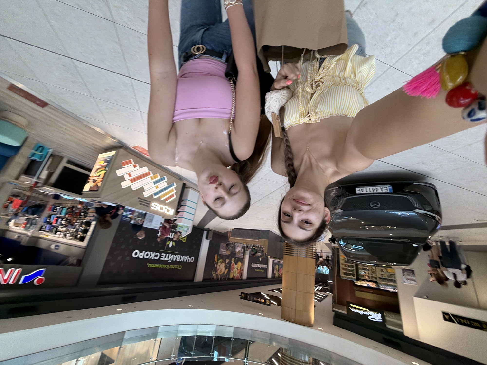 Friends document mall visit with extensive selfie session in Burgas