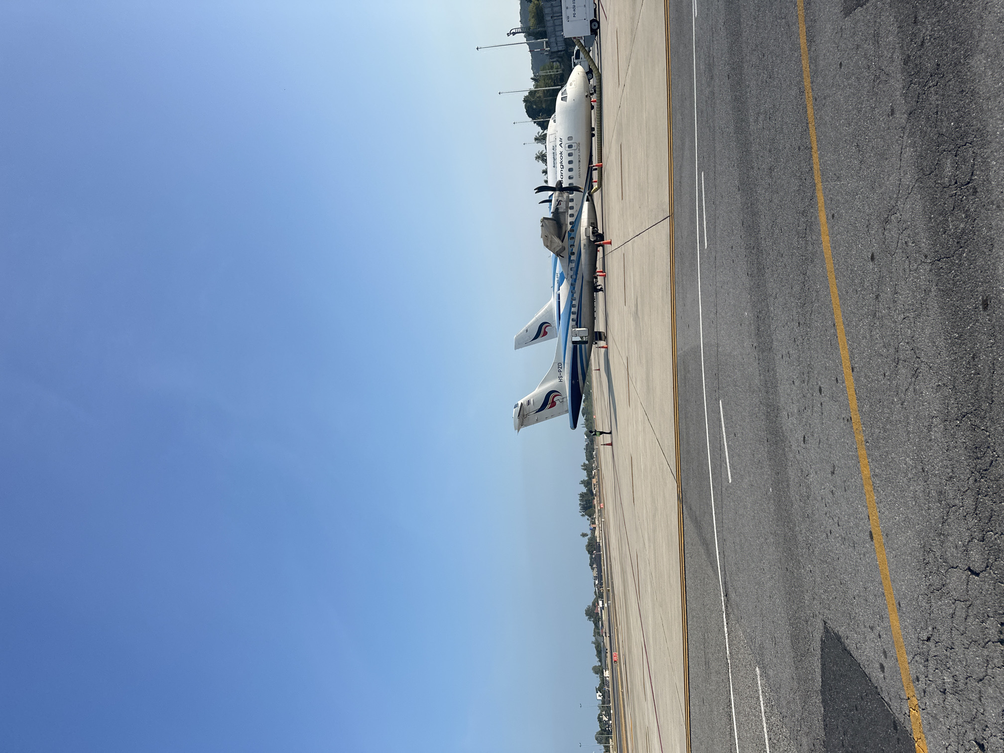 Bangkok Airways planes spotted at Thailand airport tarmac