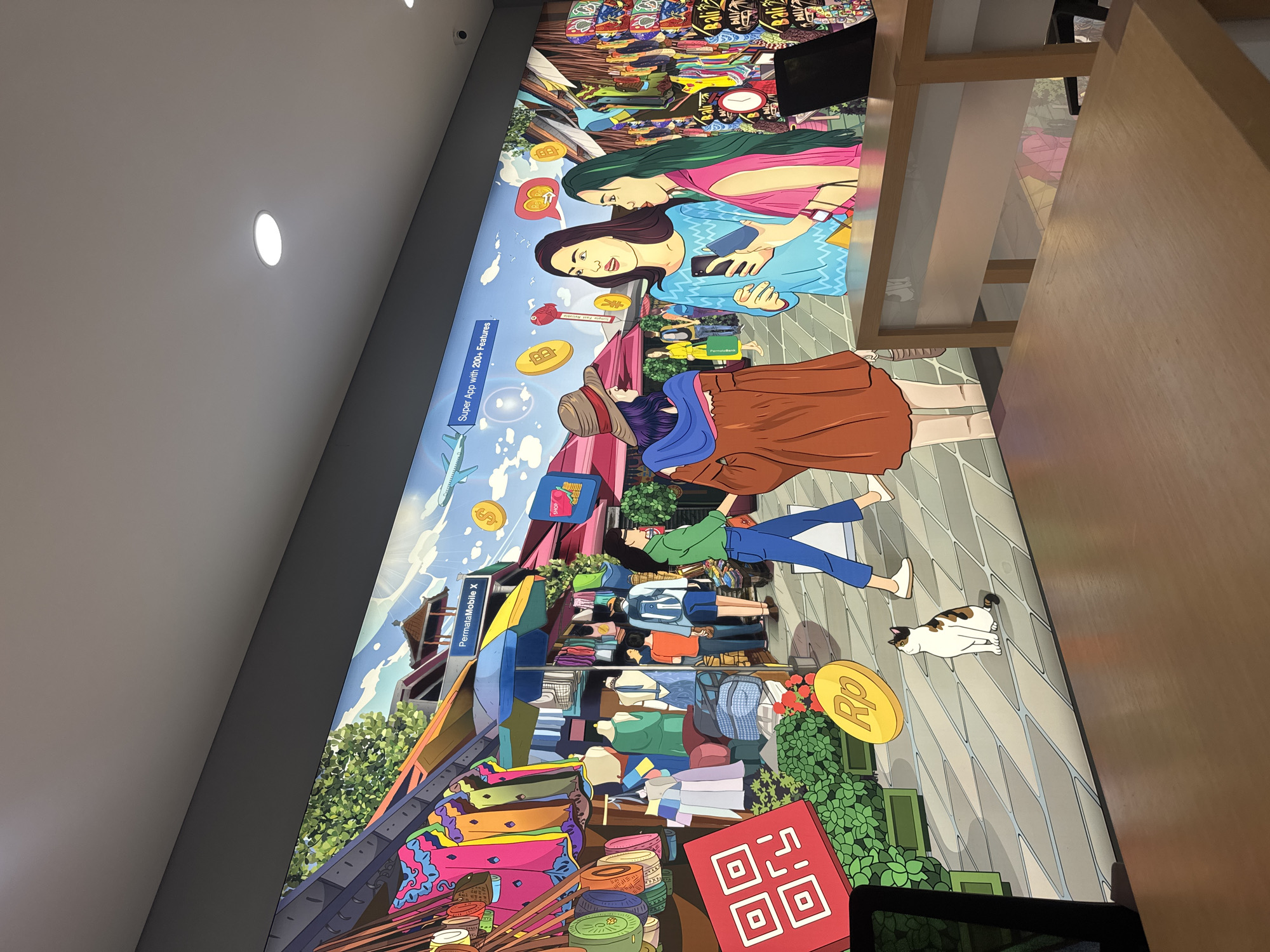 Morning moments captured across Denpasar: mural, workspace, footwear, streetscape