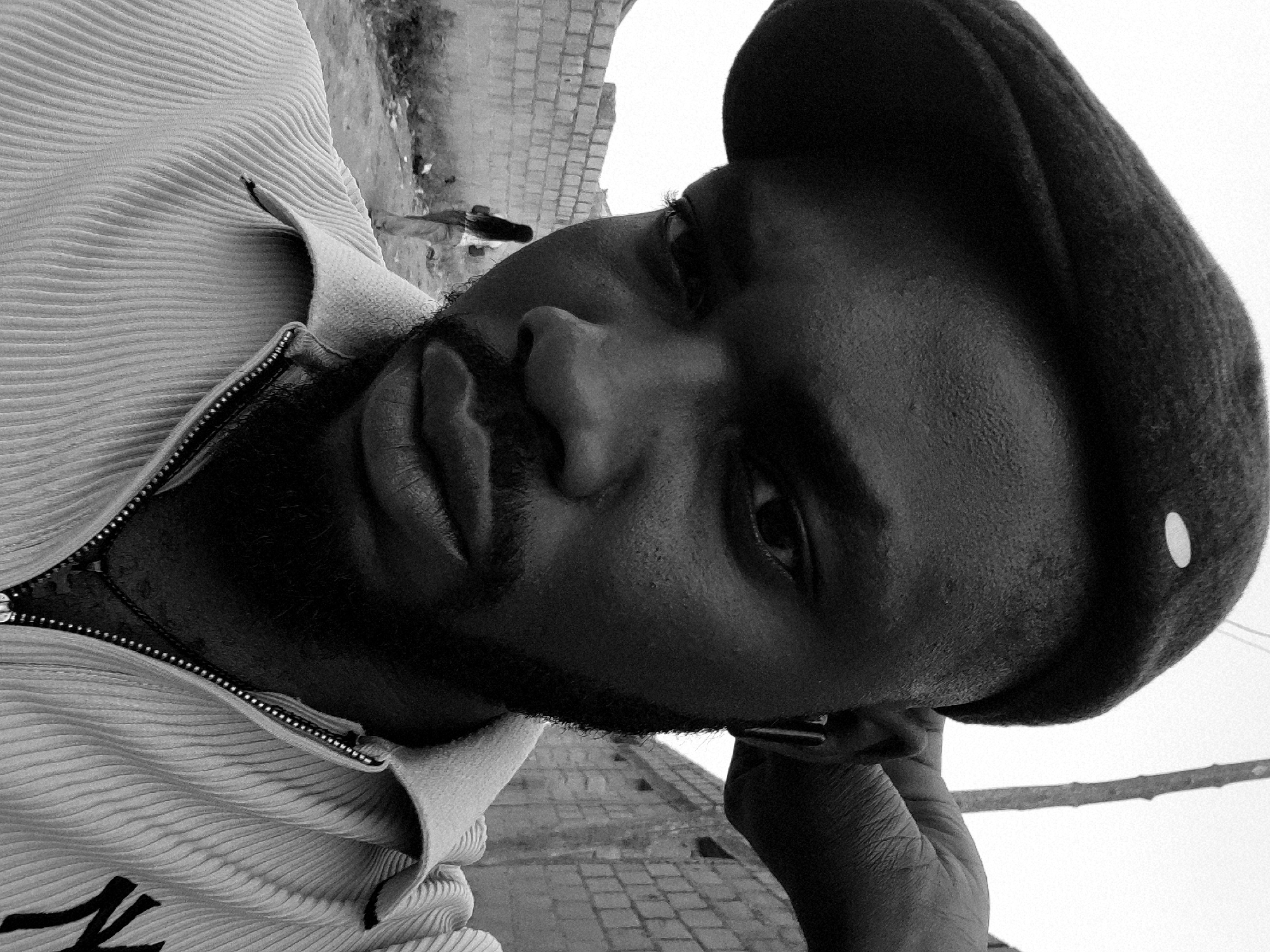 Portrait session captured in Jos, Nigeria roadside setting