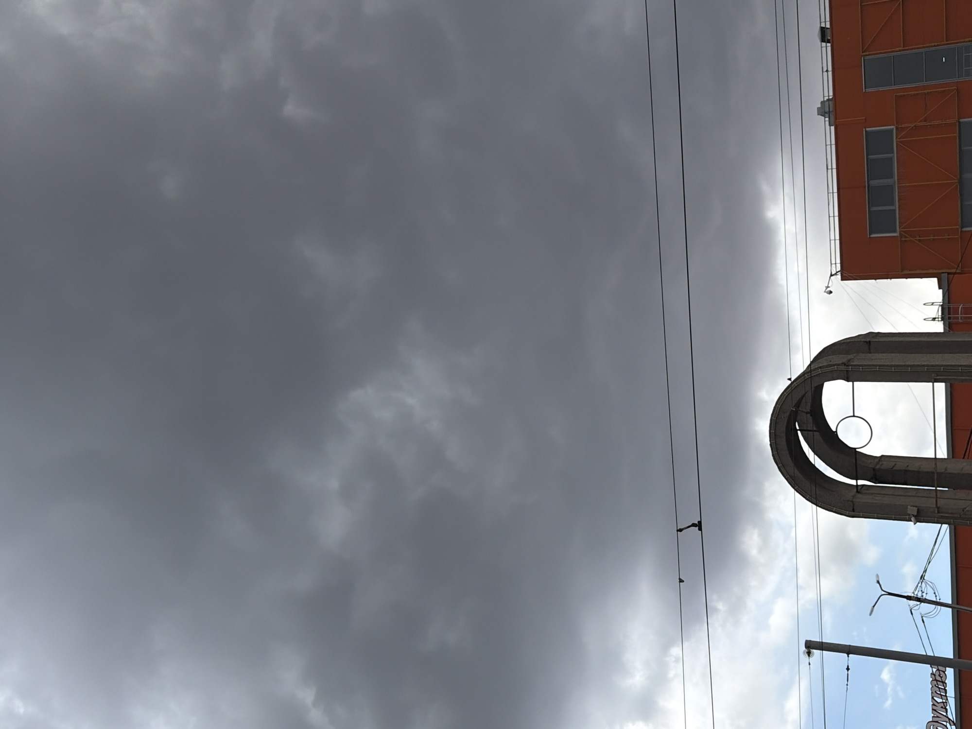 Stormy skies observed over Perm, Russia cityscape