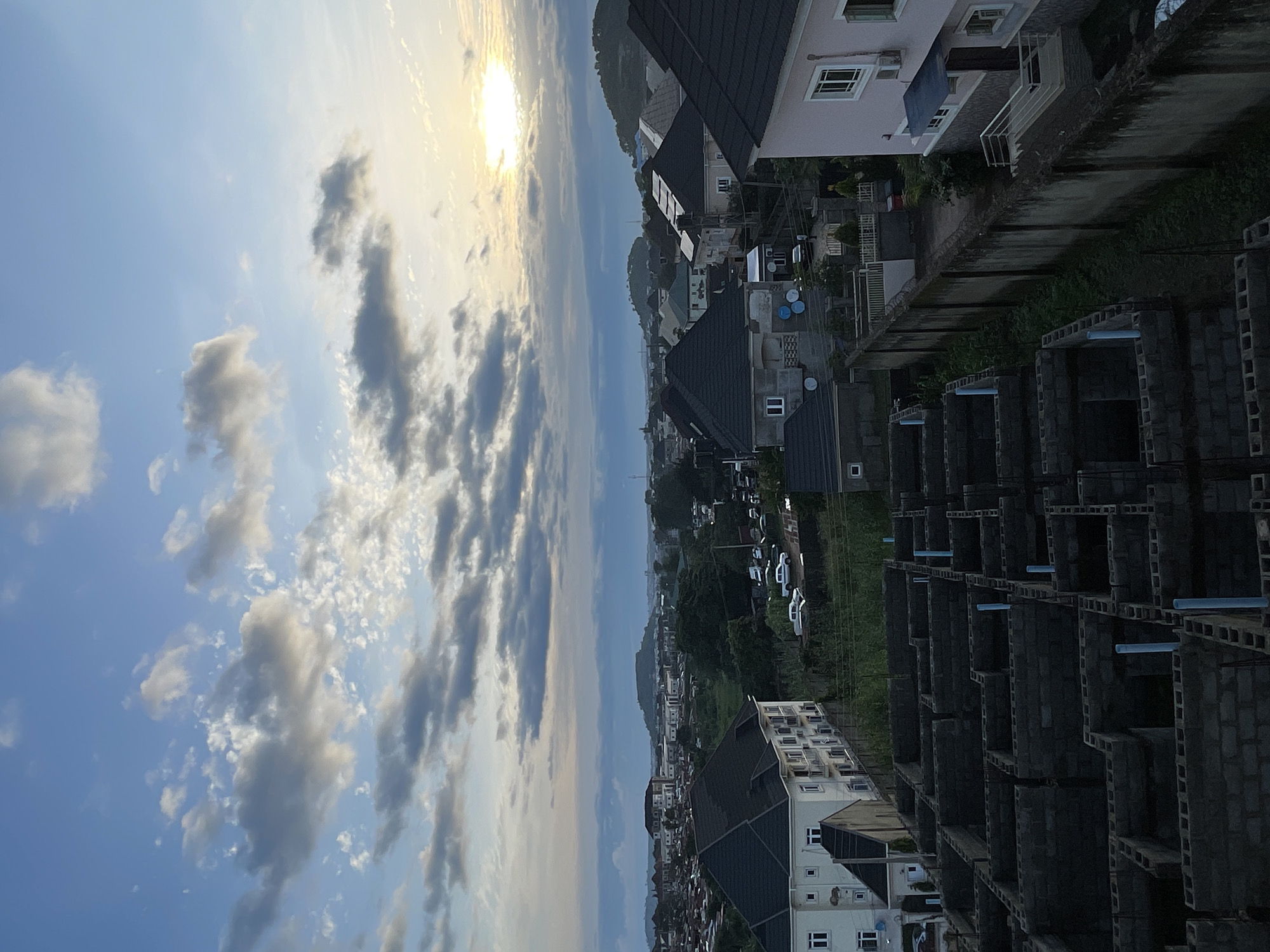 Golden hour rolls over Abuja's residential skyline