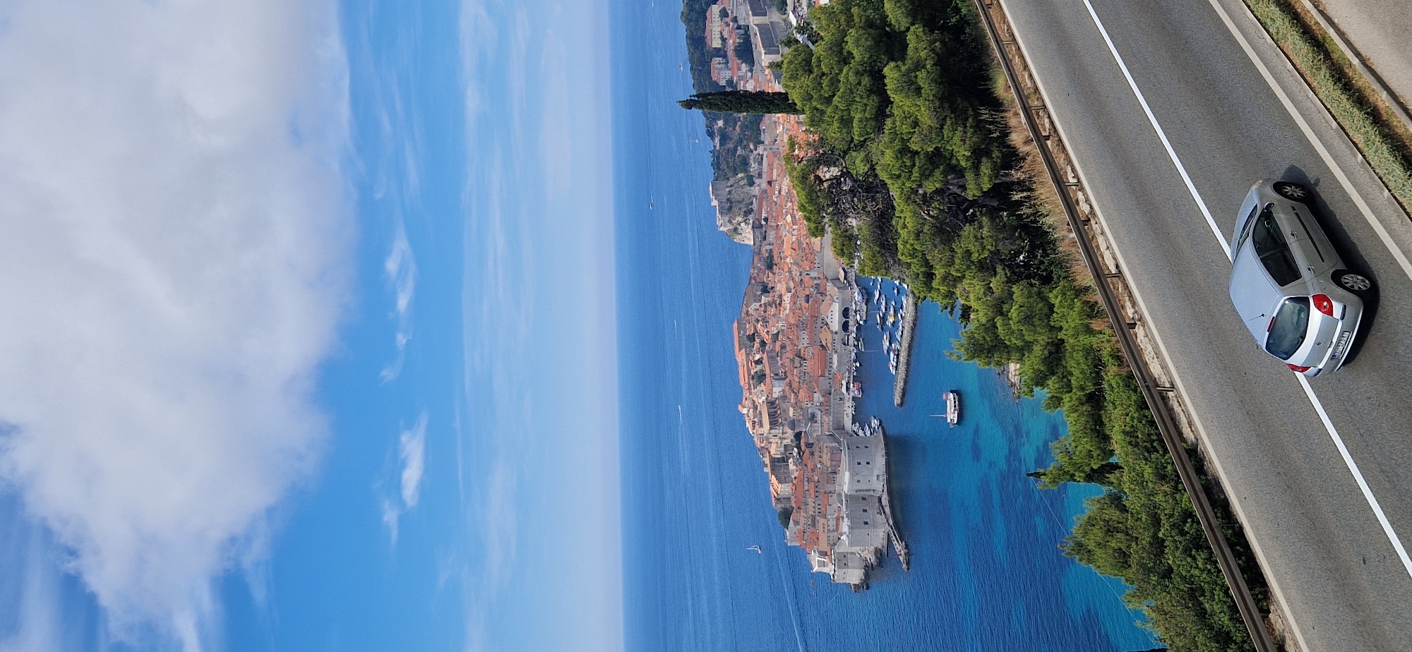Dubrovnik's Old City rooftops meet the Adriatic from above
