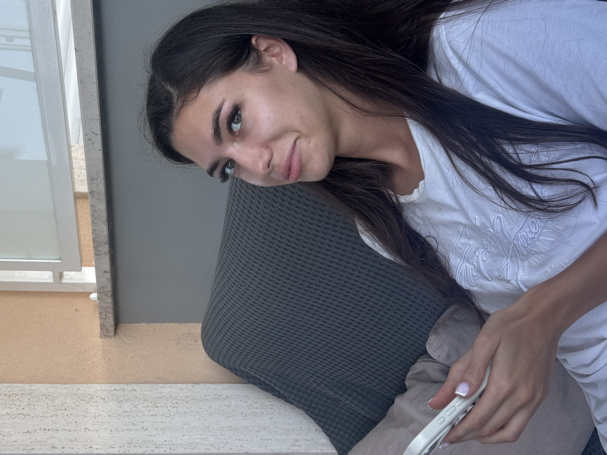 Chill afternoon hanging out on a balcony in coastal Italy