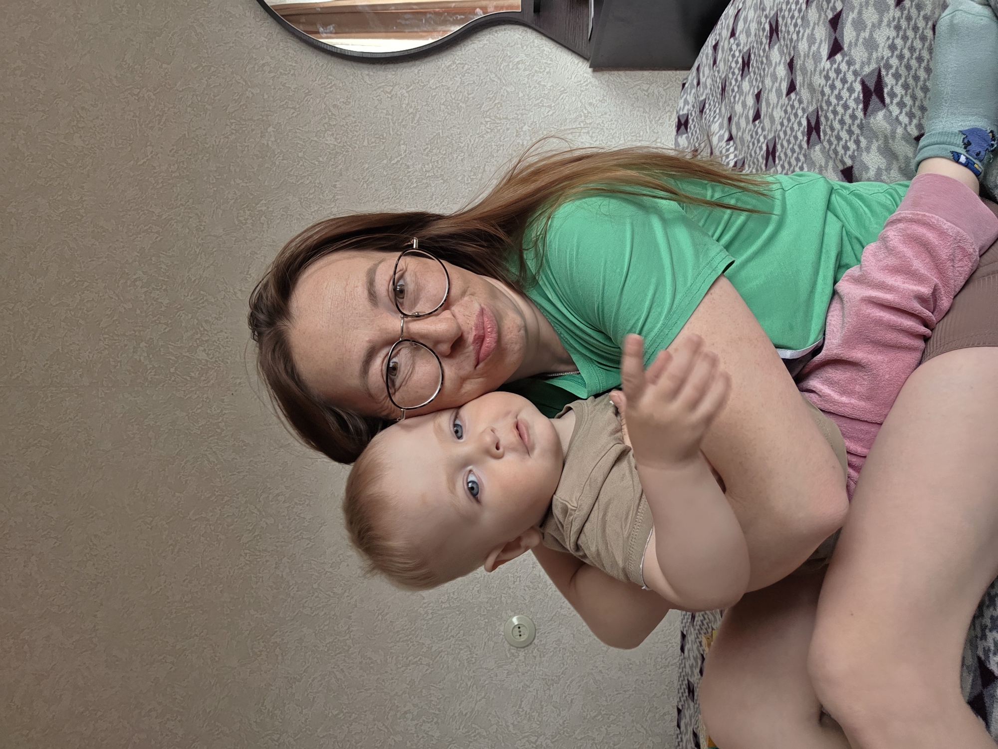 Early morning family moments captured in Chaikovsky apartment