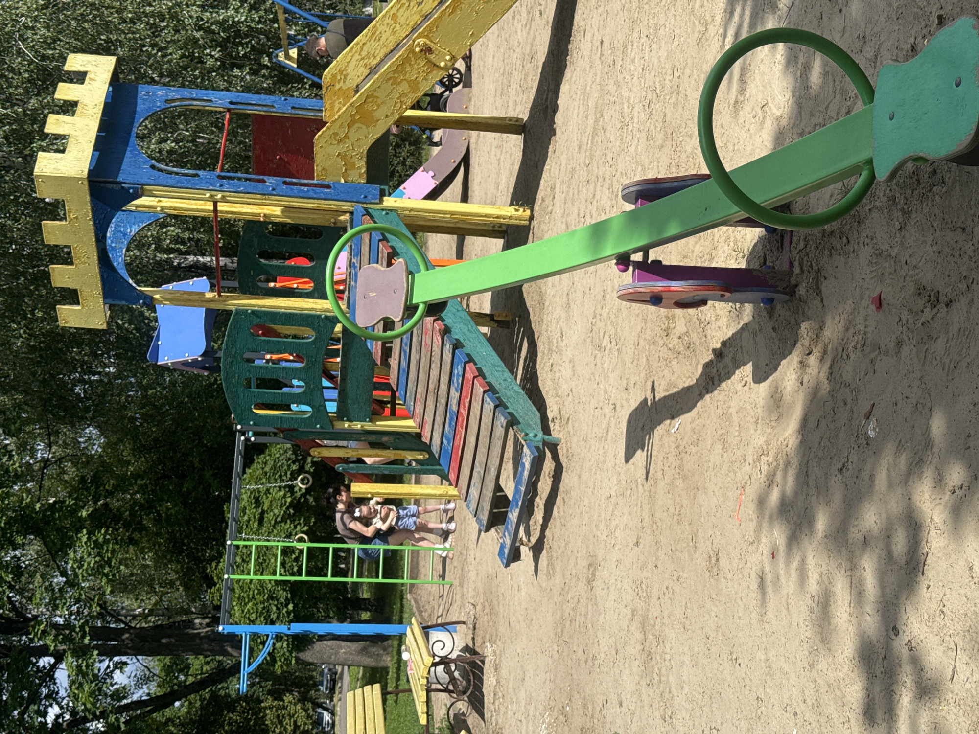 Children play in Poltava parks on sunny June afternoon