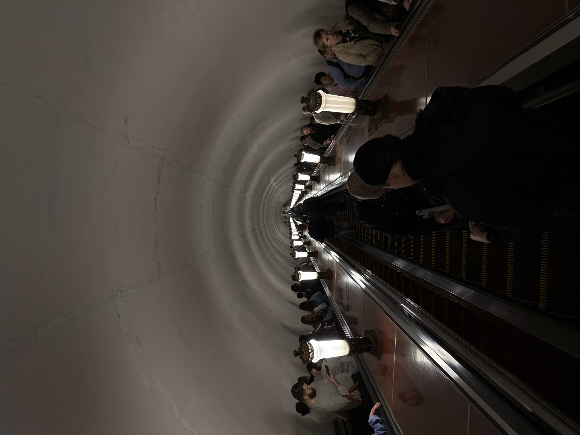 Moscow resident documents metro, architecture, street clock in brief walkabout