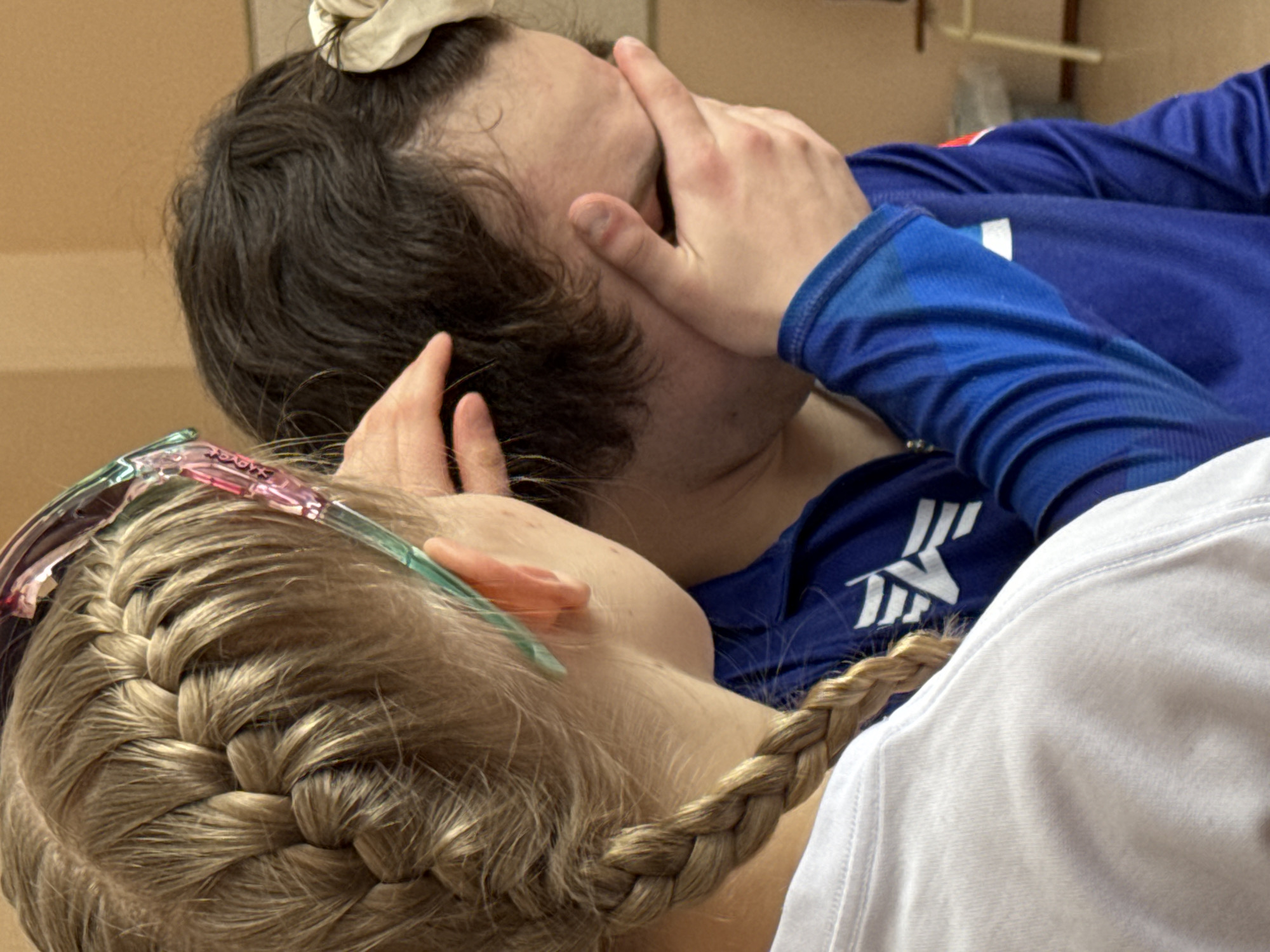 Indoor rope training exercises conducted at Berezniki gymnasium