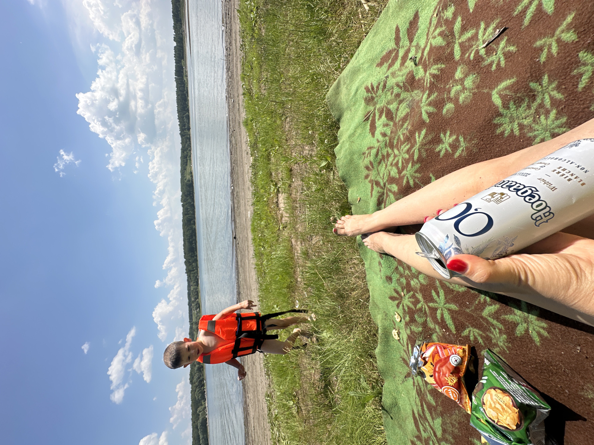 Casual summer hangout at a Russian lakeside, June 2026
