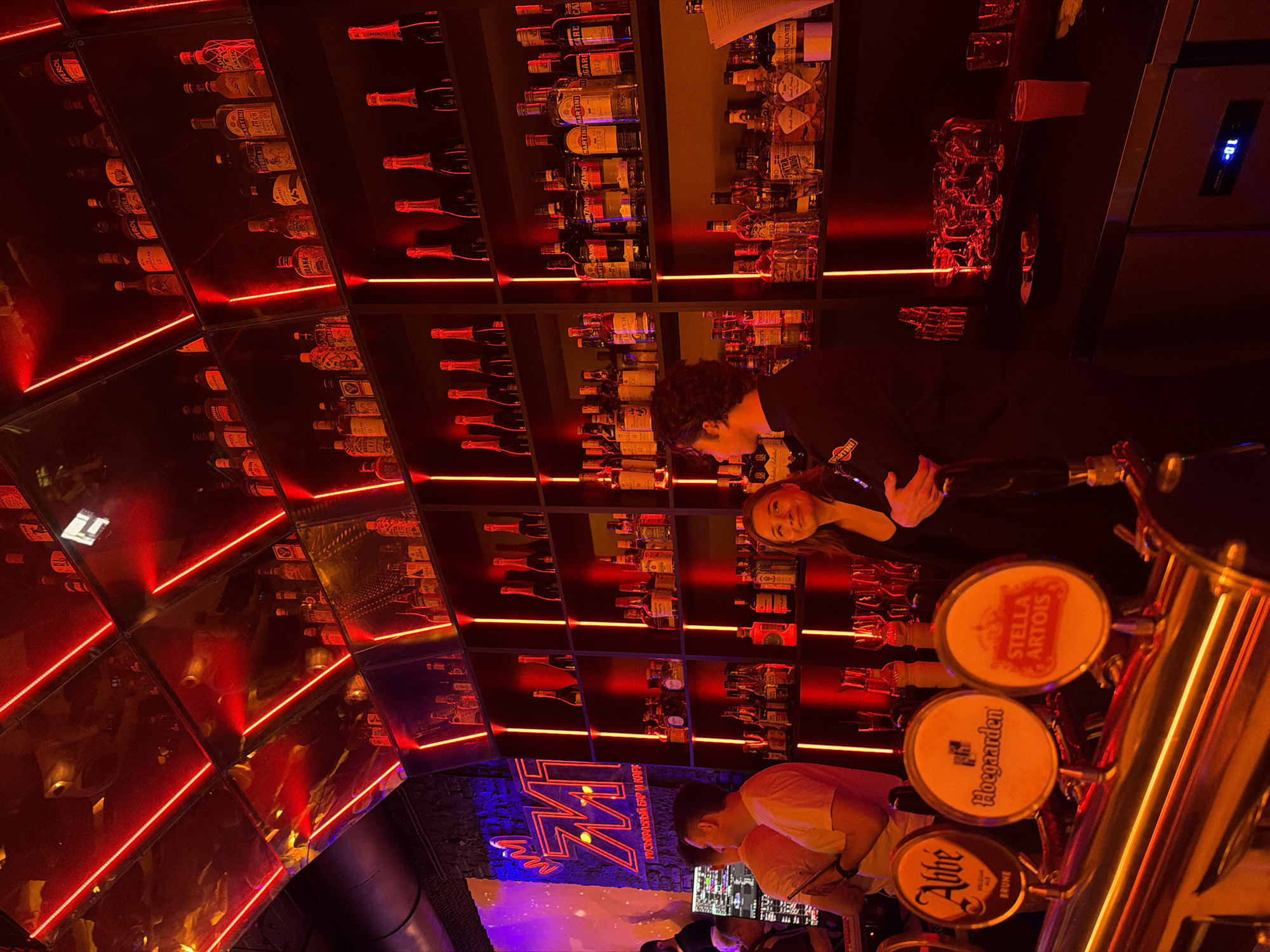 Live band night at a Khabarovsk bar, crowd in full swing