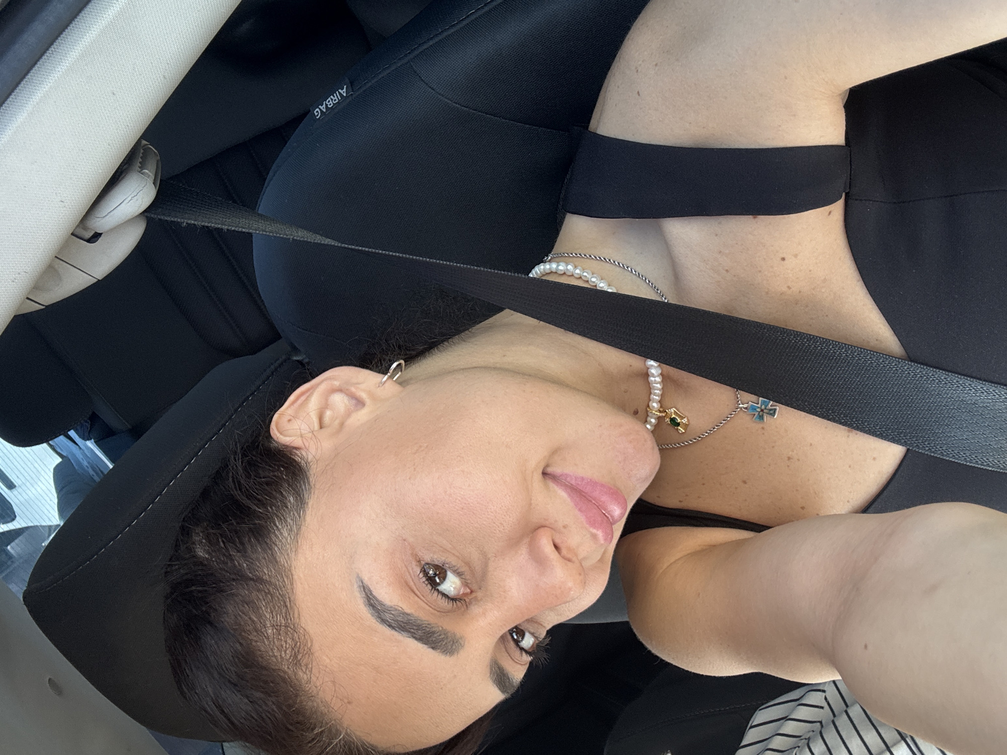 In-car selfies and street scenes from Tbilisi