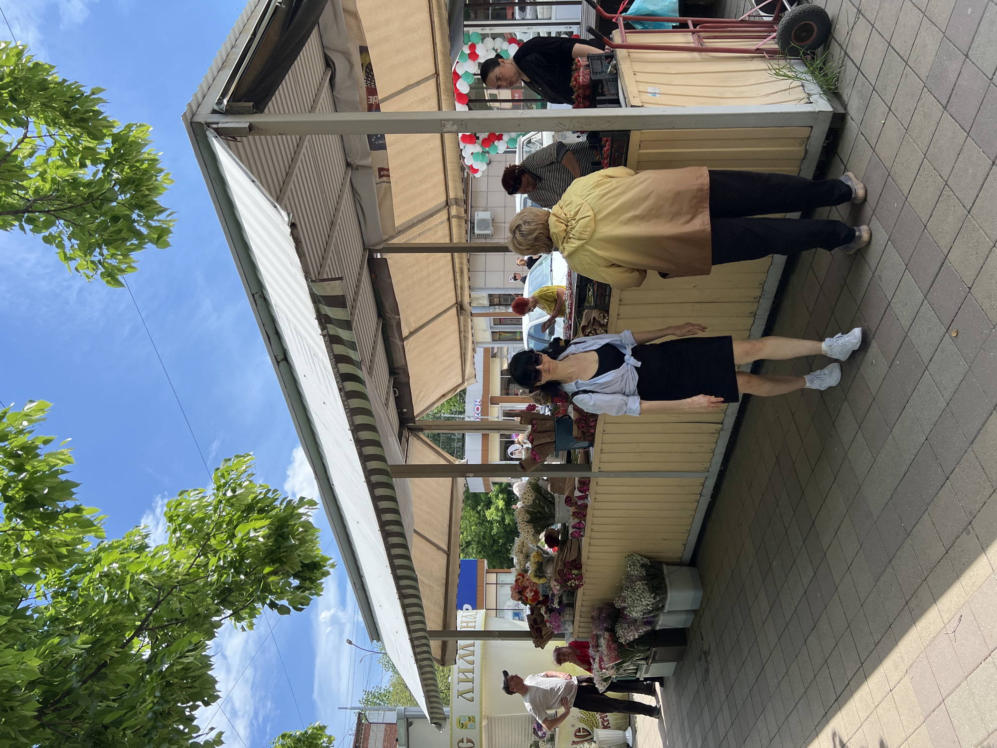 Morning market life documented in Krasnodar, Russia