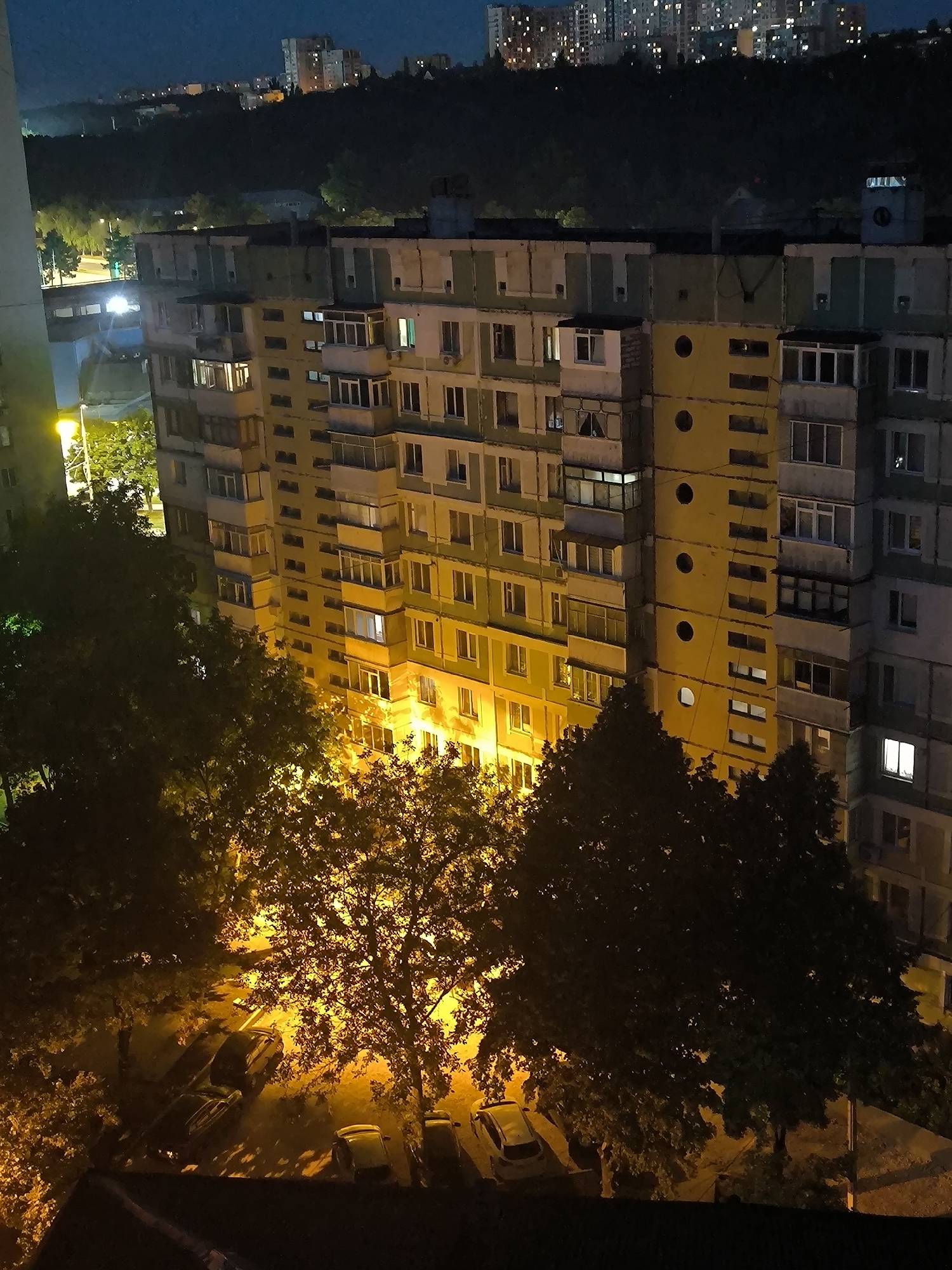 Chișinău Soviet-era apartment blocks at dusk, multiple angles