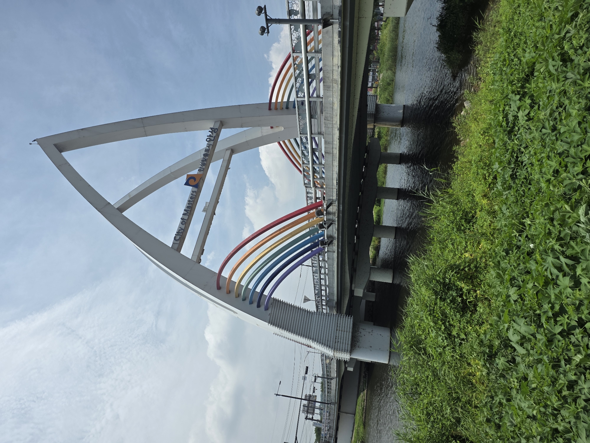 Anseong-si riverfront path: bridges, wildflowers, and a quiet morning