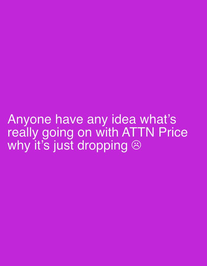 Social post questions the cause behind ATTN Price decline