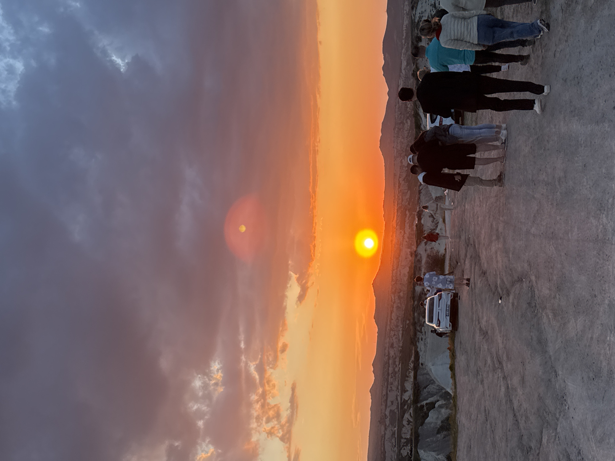 Sunset documented over Cappadocia's distinctive landscape in Ürgüp, Turkey