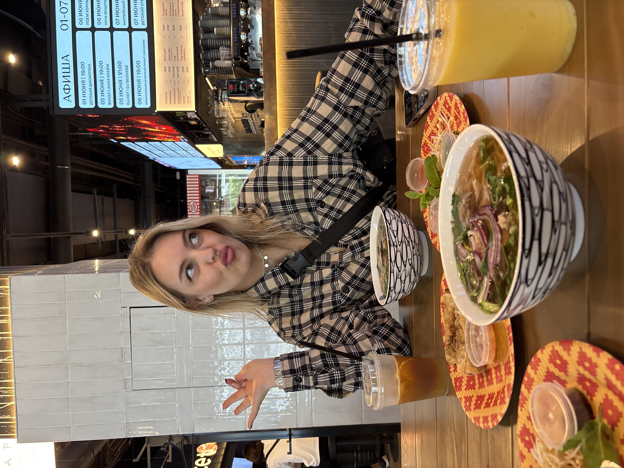 Breakfast at Vietnamese cafe documented in Krasnoyarsk, Russia