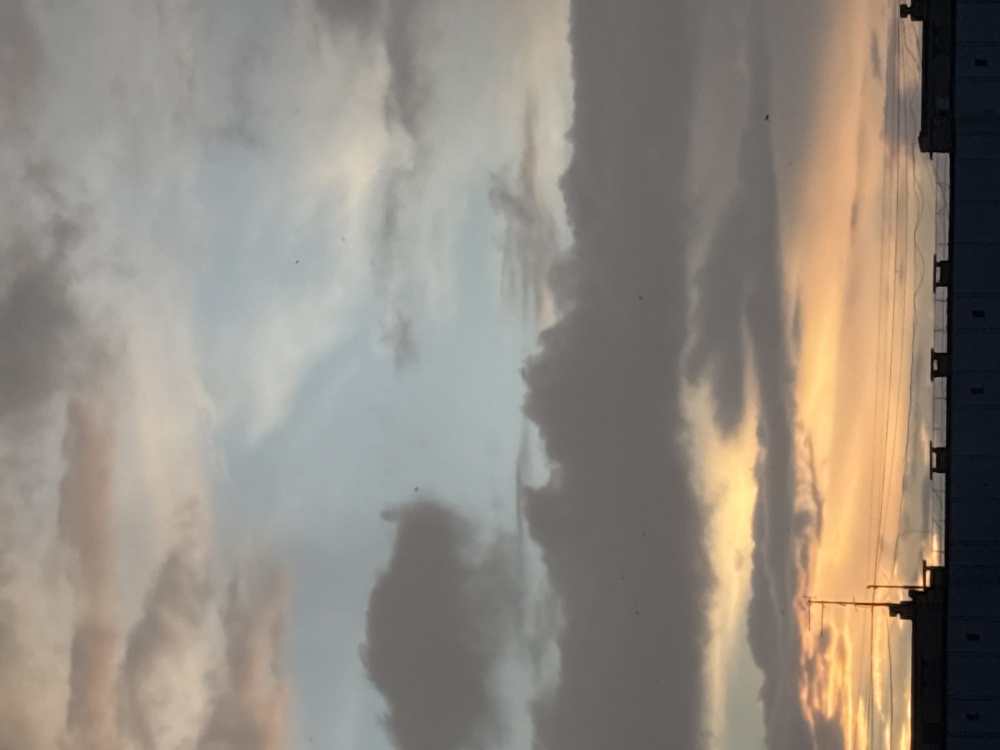 Dramatic overcast skies observed over Chaikovsky, Russia settlement