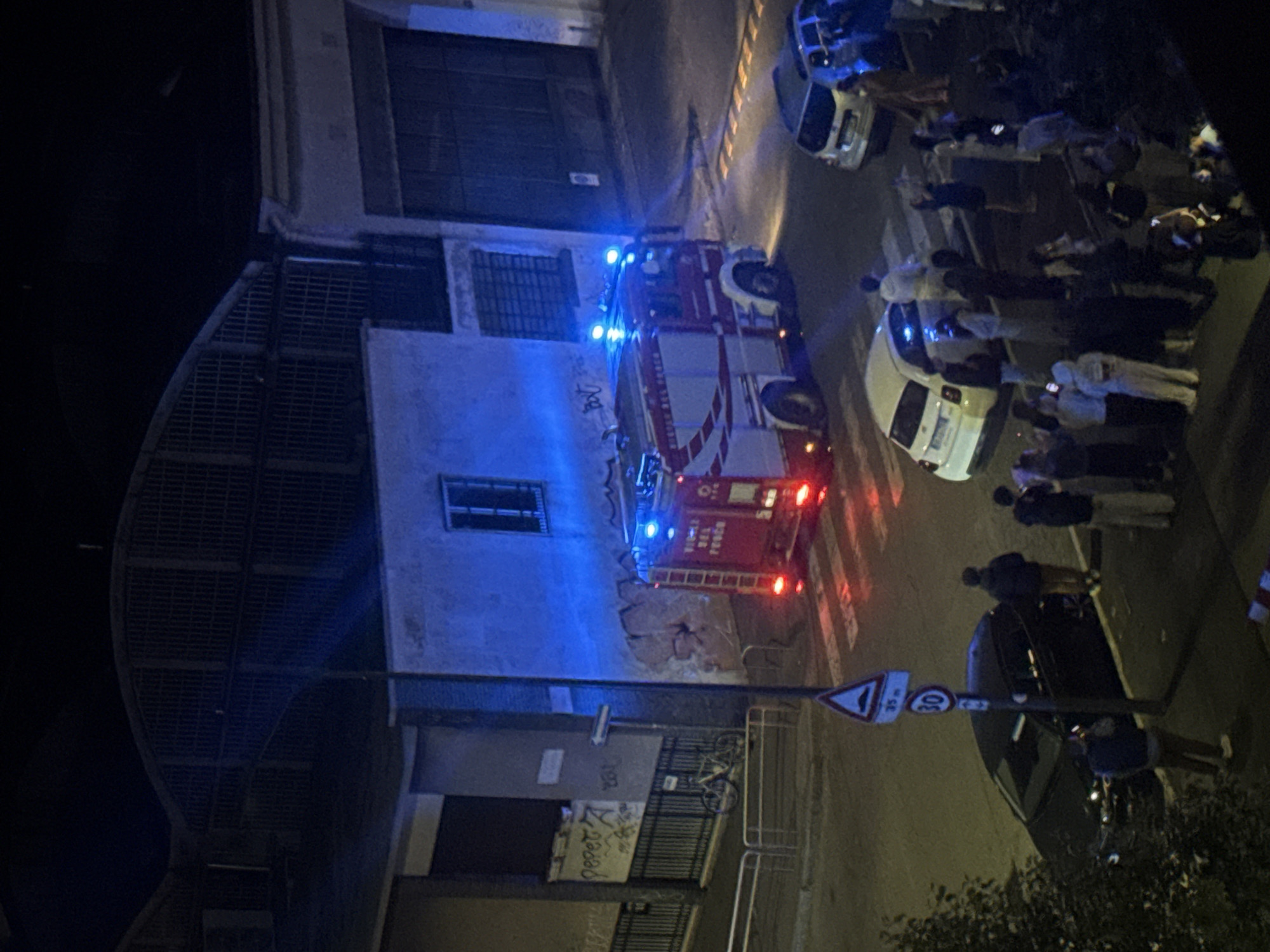 Emergency response draws crowds to Milan street Thursday night