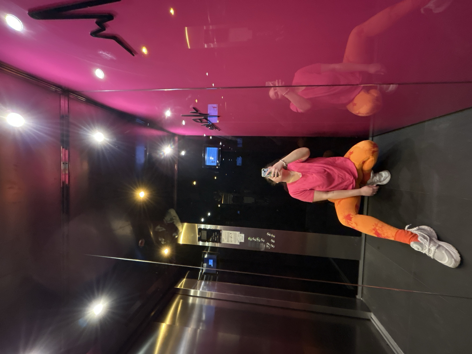 Morning elevator selfies and street scenes documented in Plovdiv