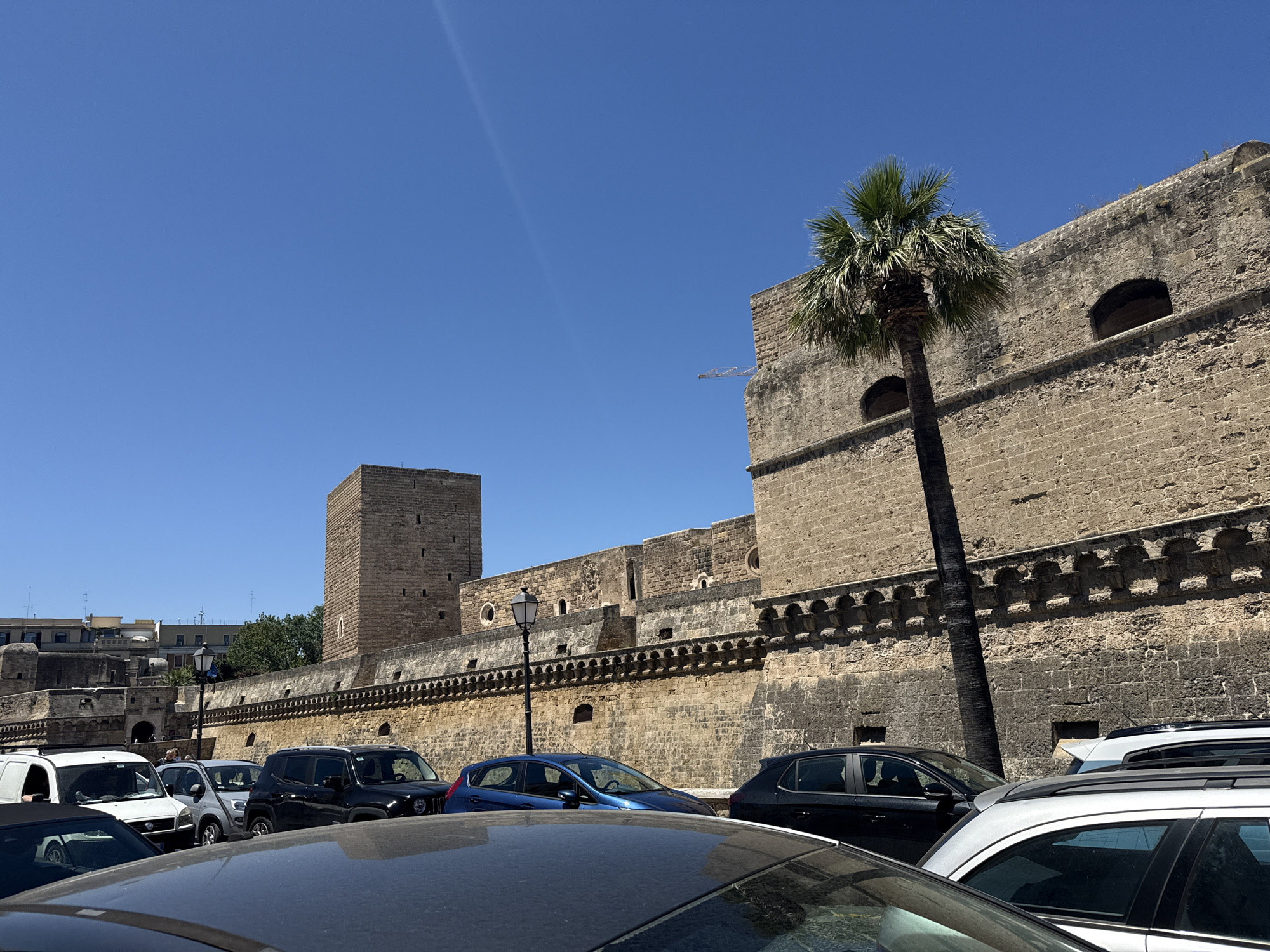 Saturday morning life unfolds across Bari's historic center