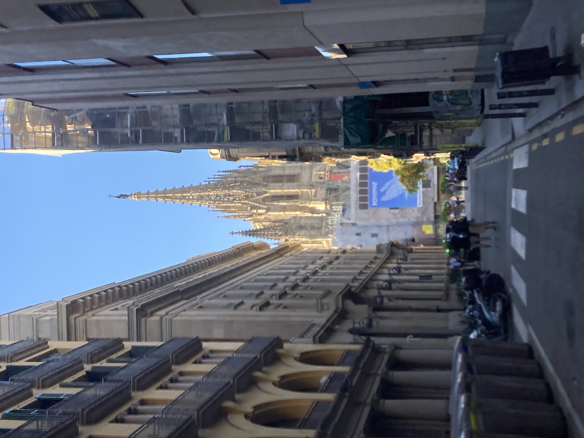 Barcelona Cathedral views from Gothic Quarter streets