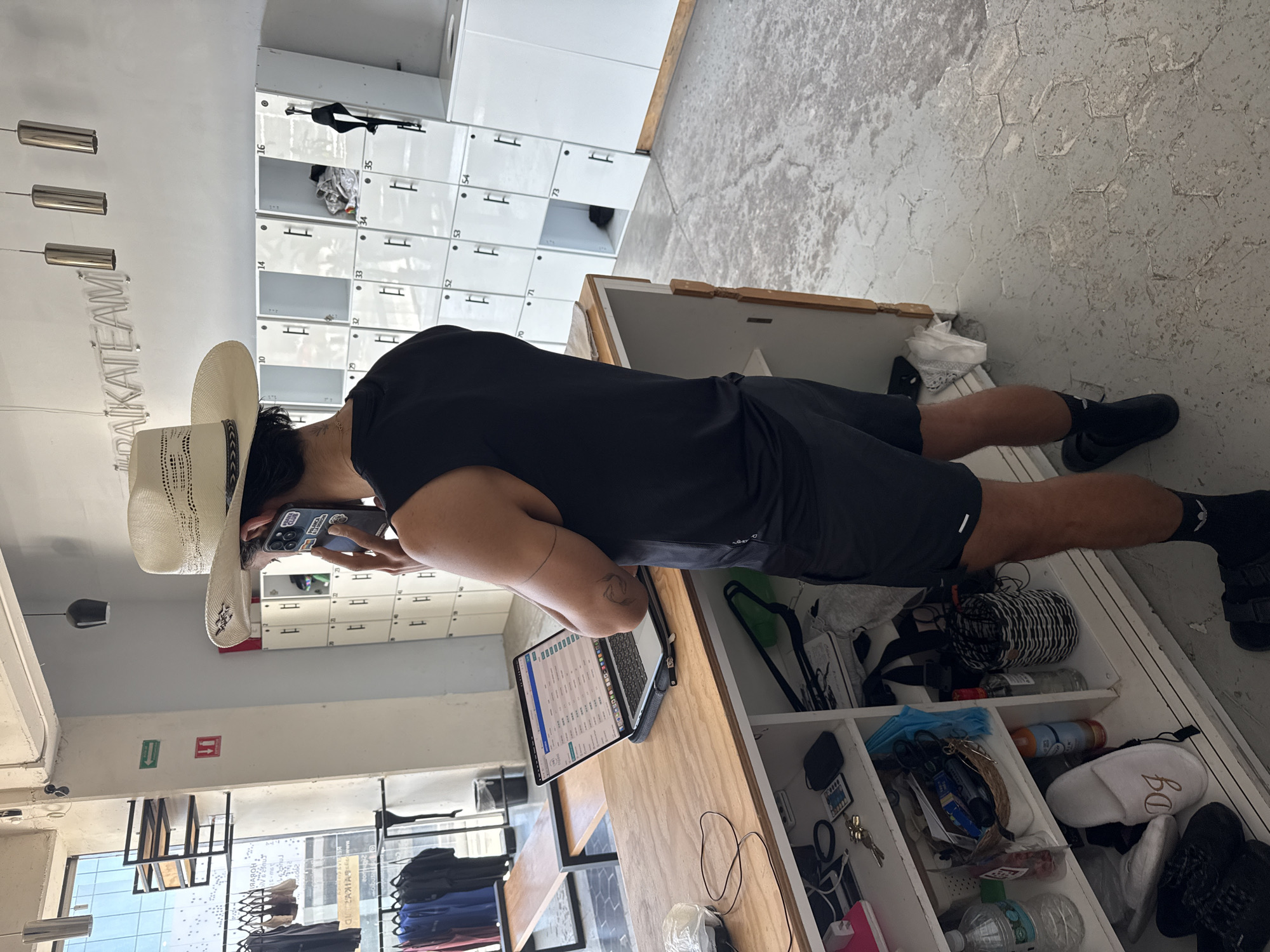 Person spotted in modern retail space in Puebla